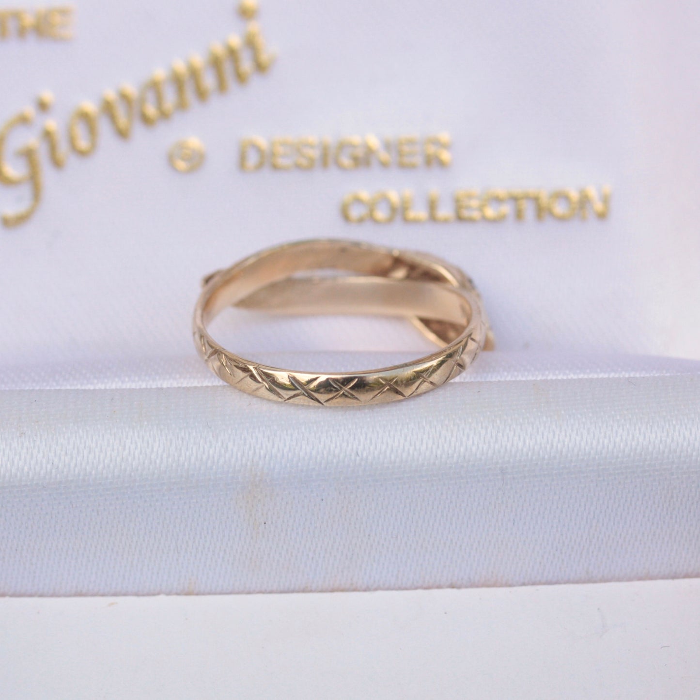 Vintage 9ct Gold and Garnet Snake Ring, 1987