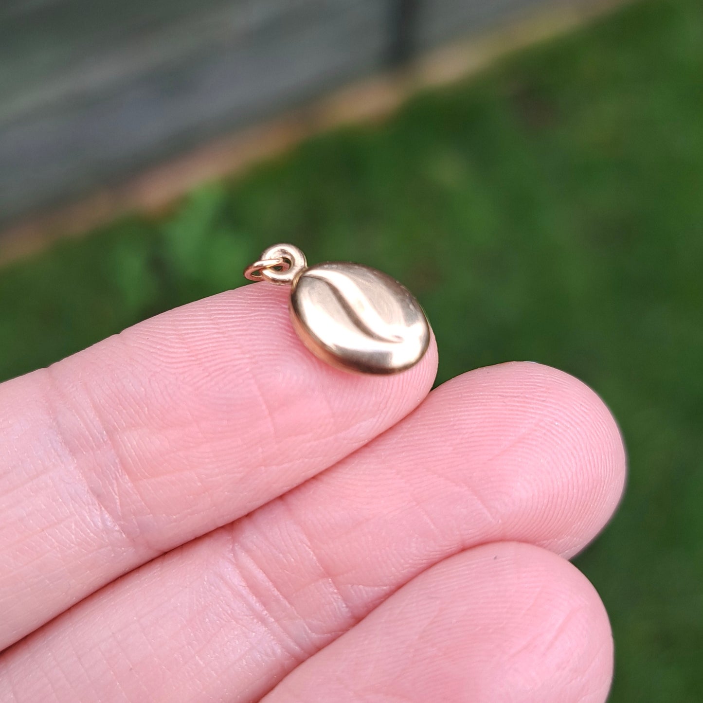 Vintage 9ct Gold Coffee Bean Charm