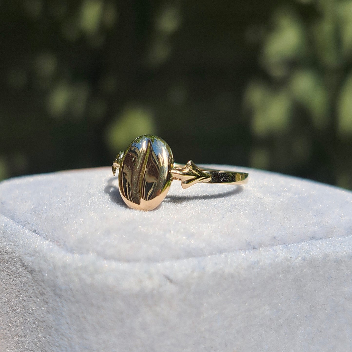 Vintage 9ct Gold Coffee Bean Ring