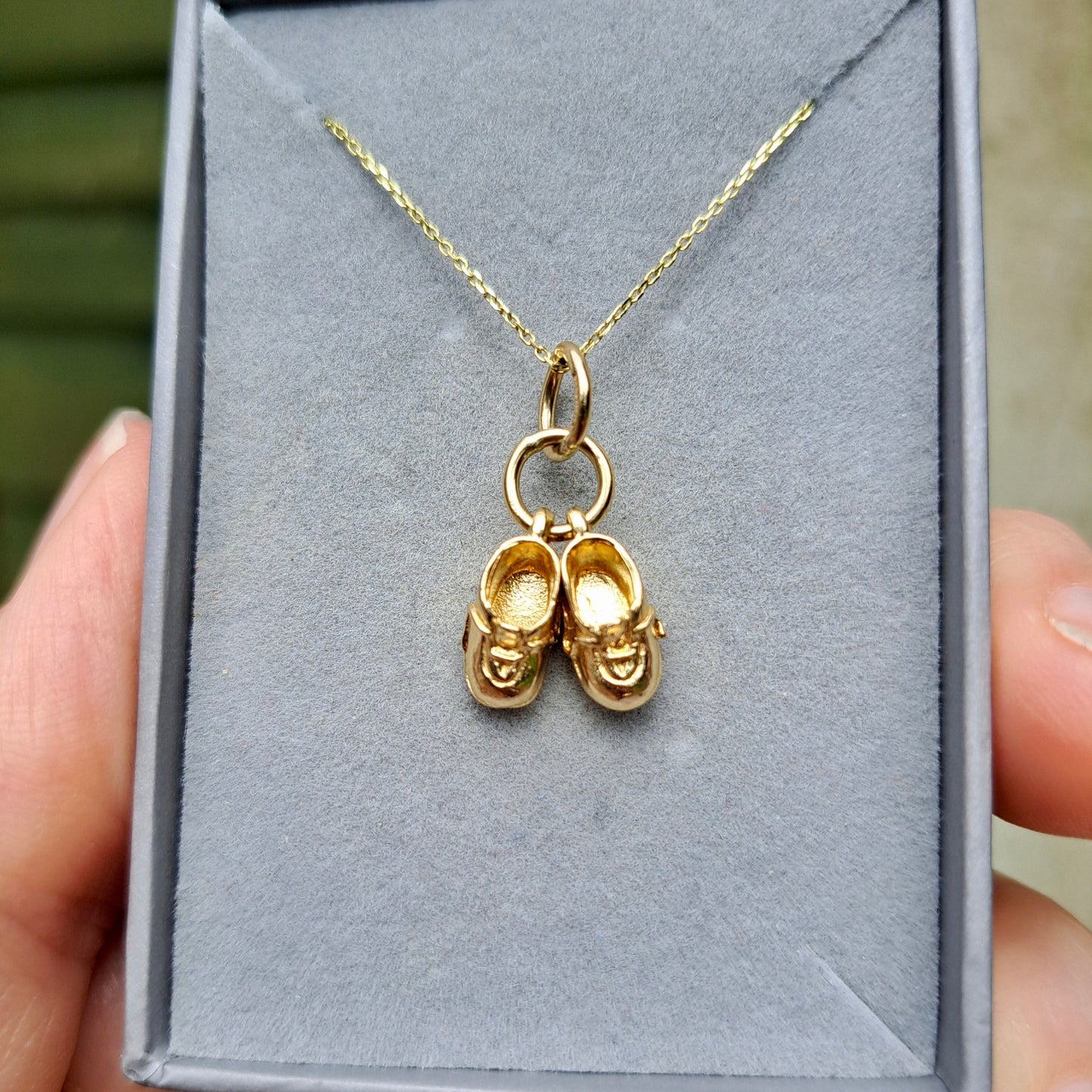 Solid 9ct Gold Baby's Booties Charm