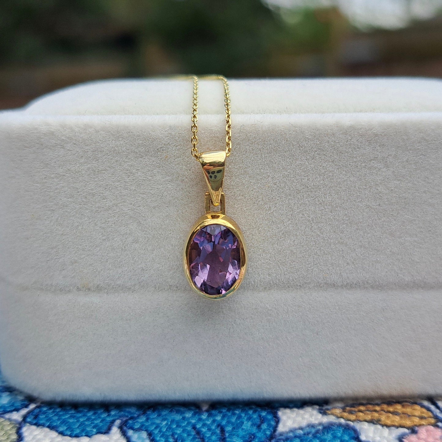 Solid 9ct Gold Gemstone Solitaire Pendants, New