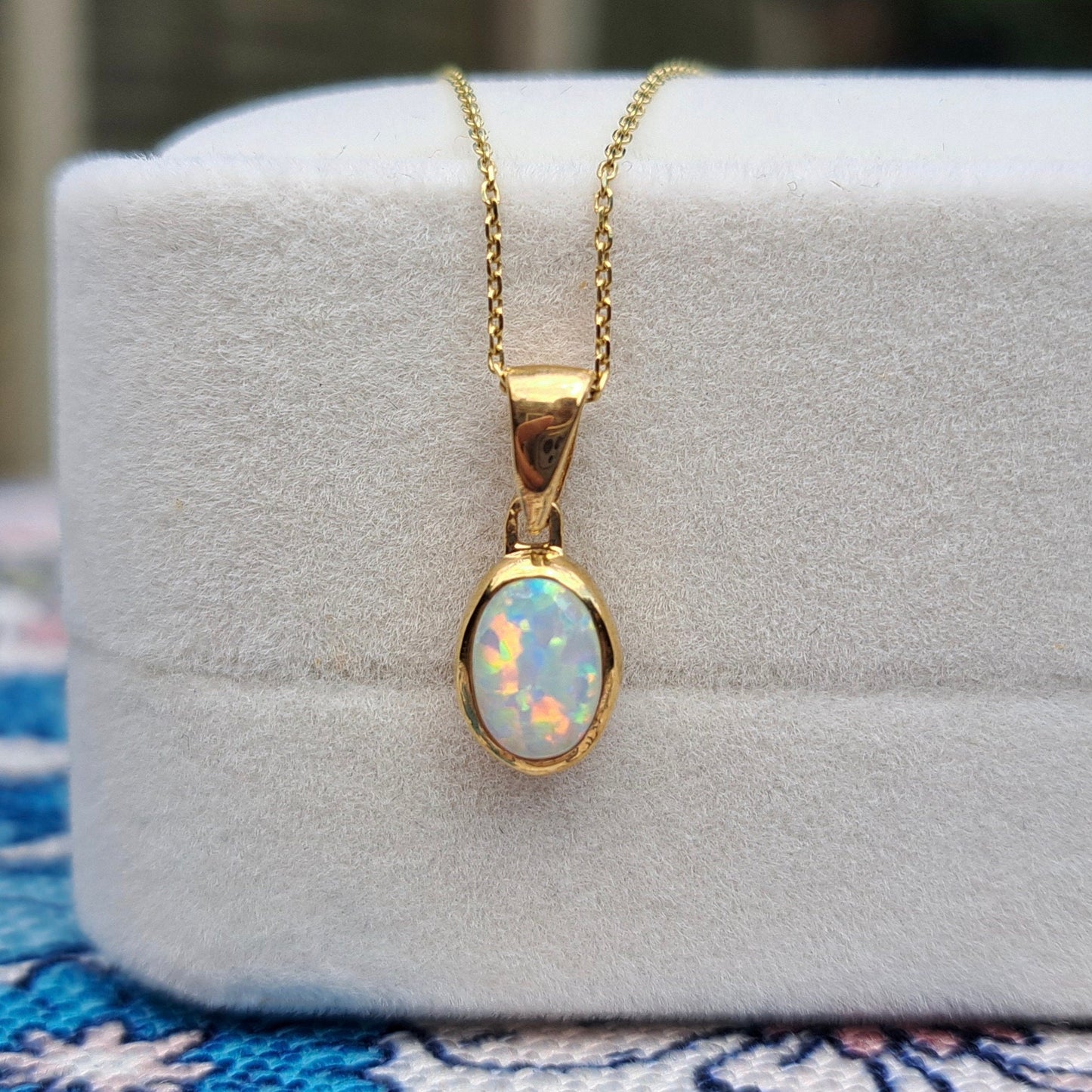 Solid 9ct Gold Gemstone Solitaire Pendants, New