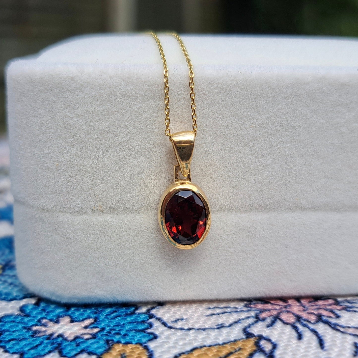 Solid 9ct Gold Gemstone Solitaire Pendants, New