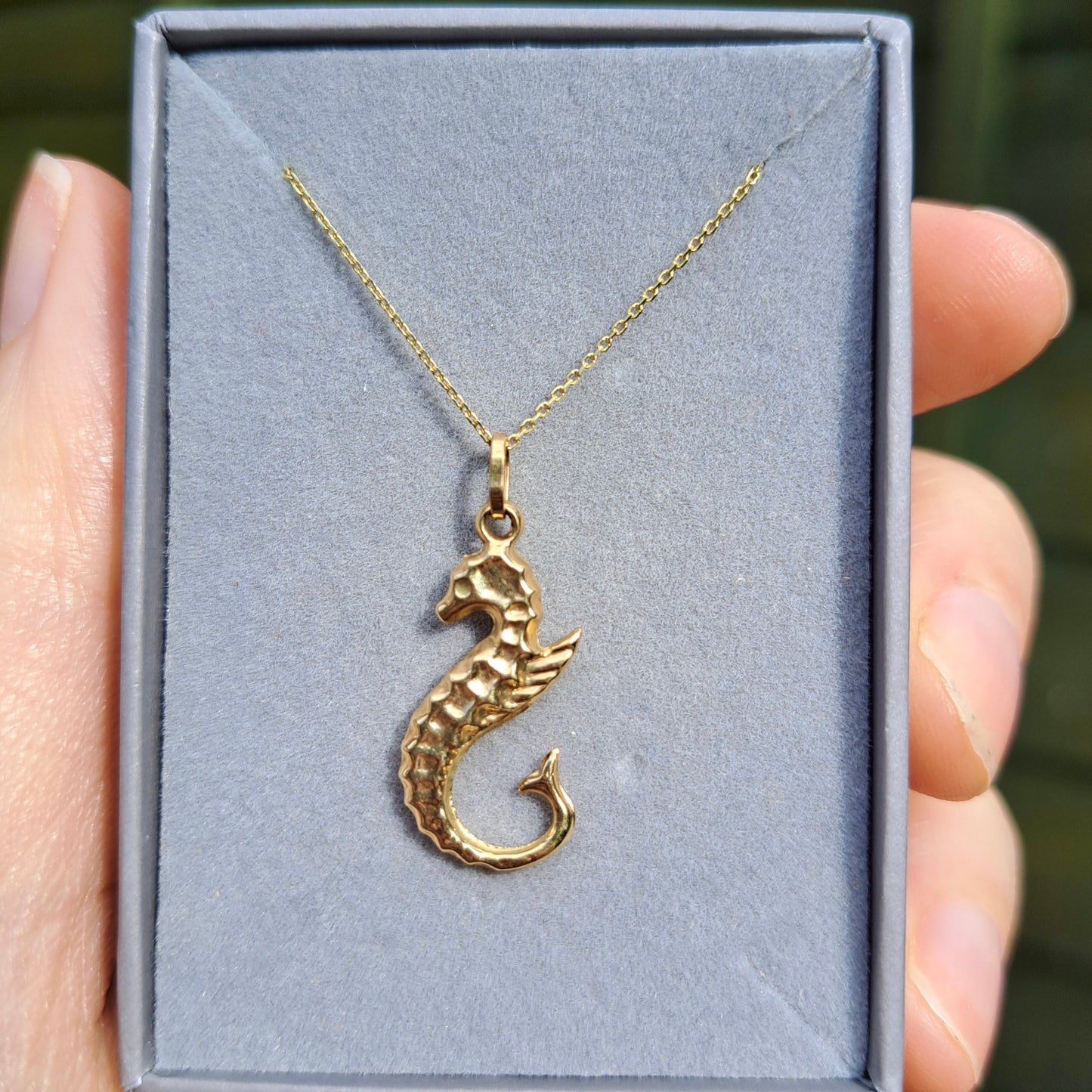 9ct Gold Seahorse Charm / Pendant