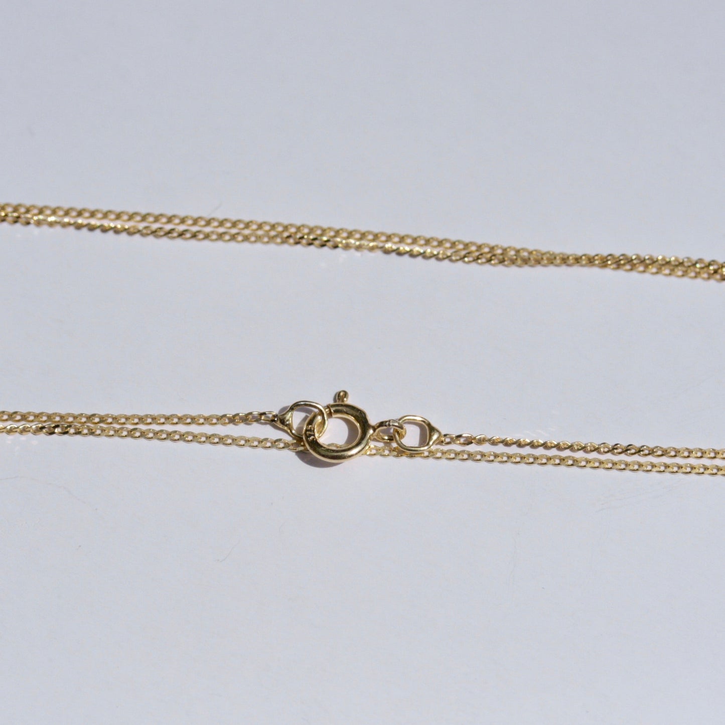 Solid 9ct Yellow Gold Micro Curb Chain, 0.7mm