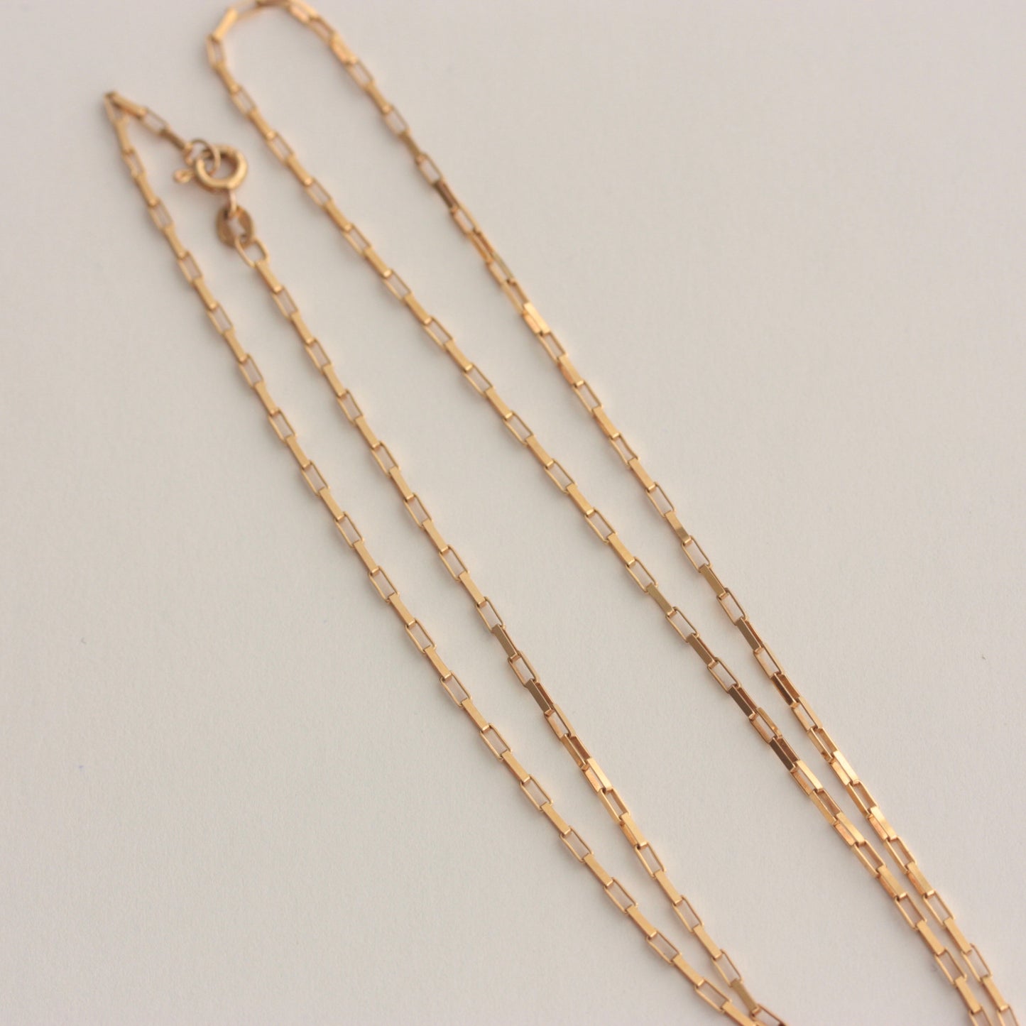 Pre-owned 9ct Gold Paper Link Chain Necklace, 20 inches, Unoaerre