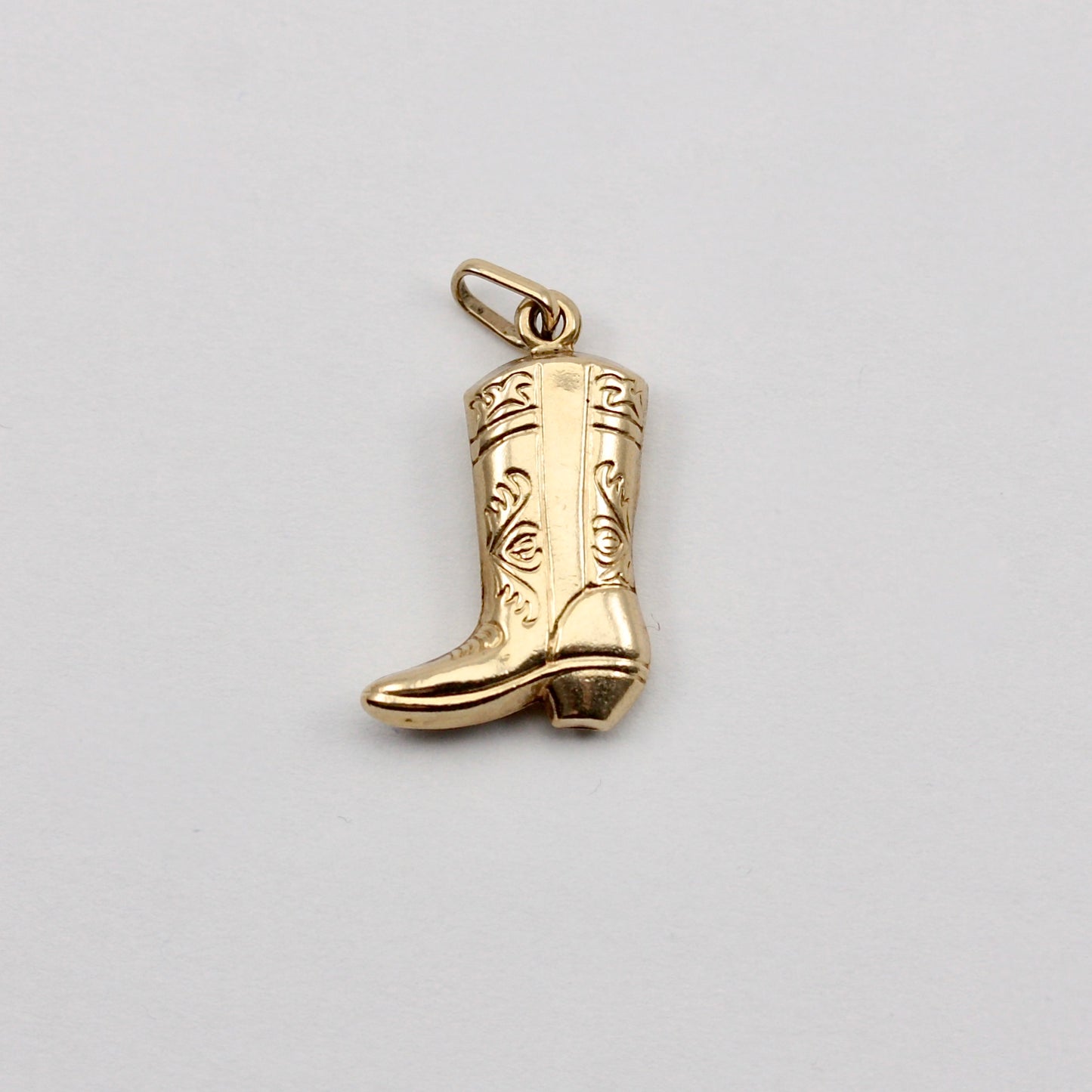Pre-owned 9ct Gold Cowboy Boot Charm