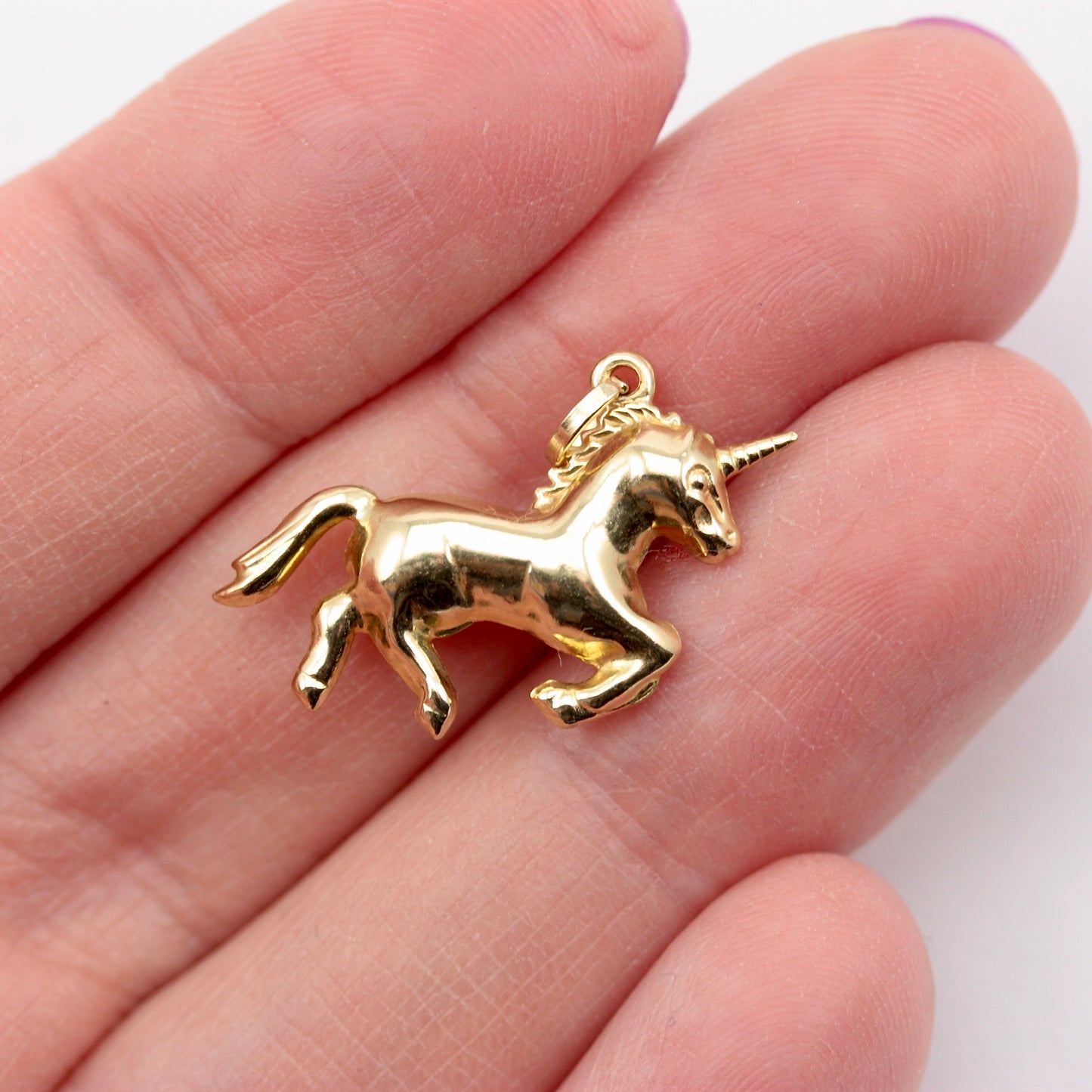 Pre-owned 9ct Gold Unicorn Charm