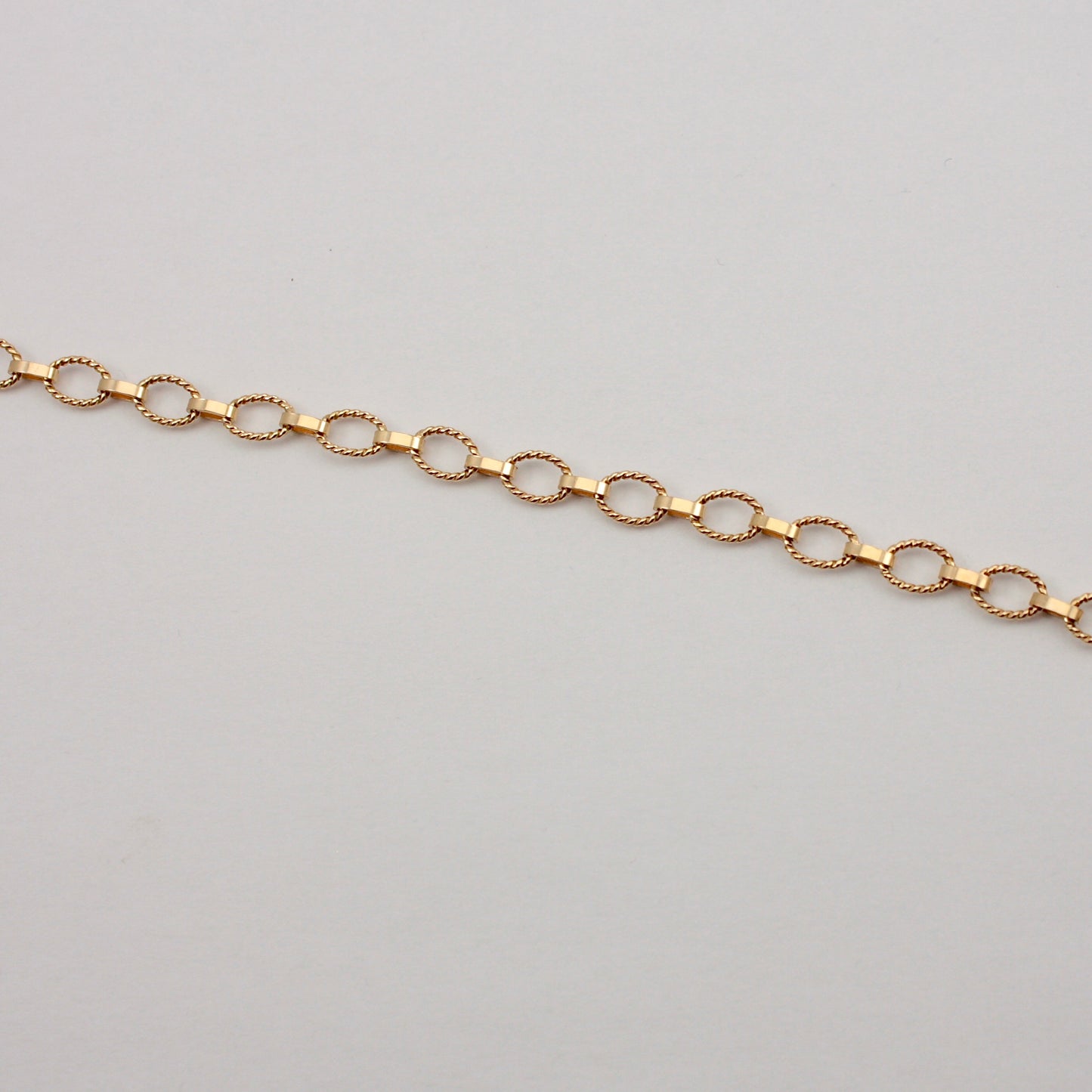 Vintage 9ct Gold Rope Link Bracelet, 1992, Unoaerre