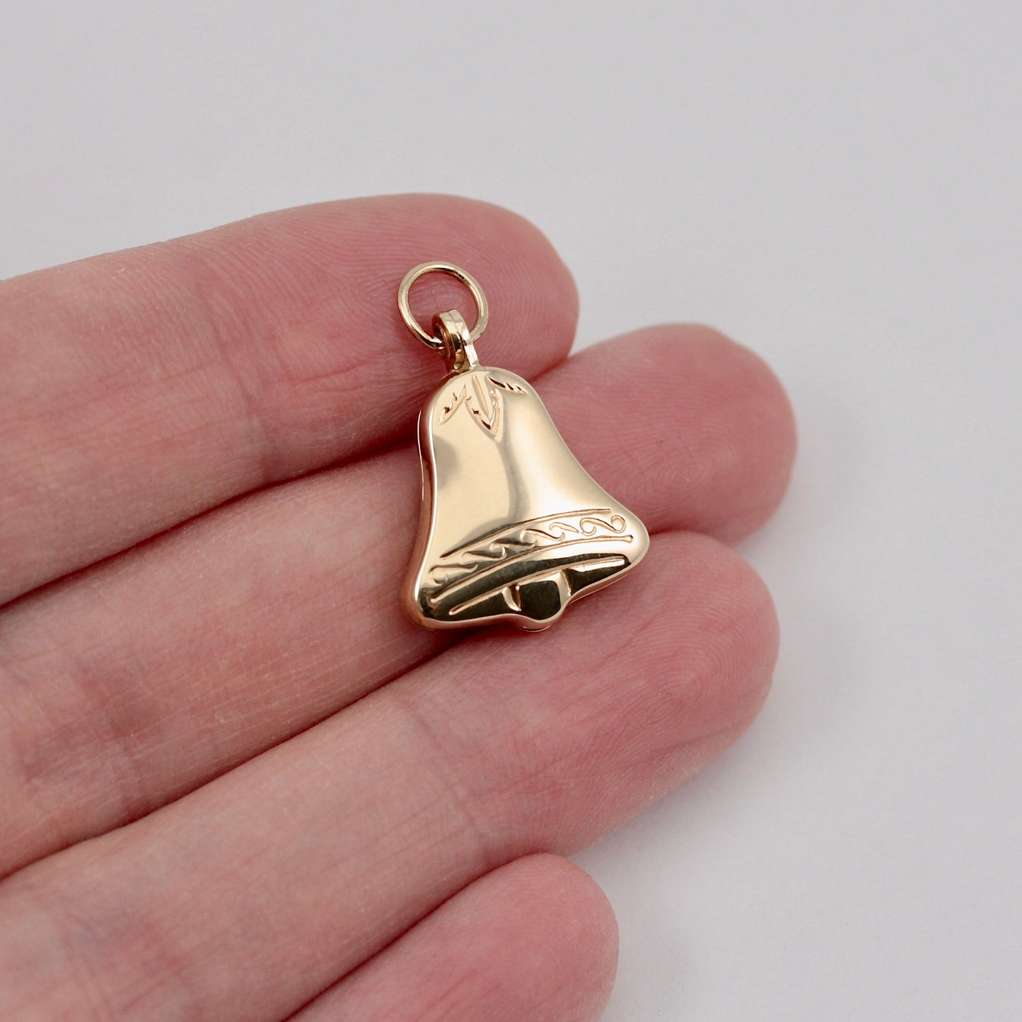 Vintage 9ct Gold Bell Shaped Locket, 1987