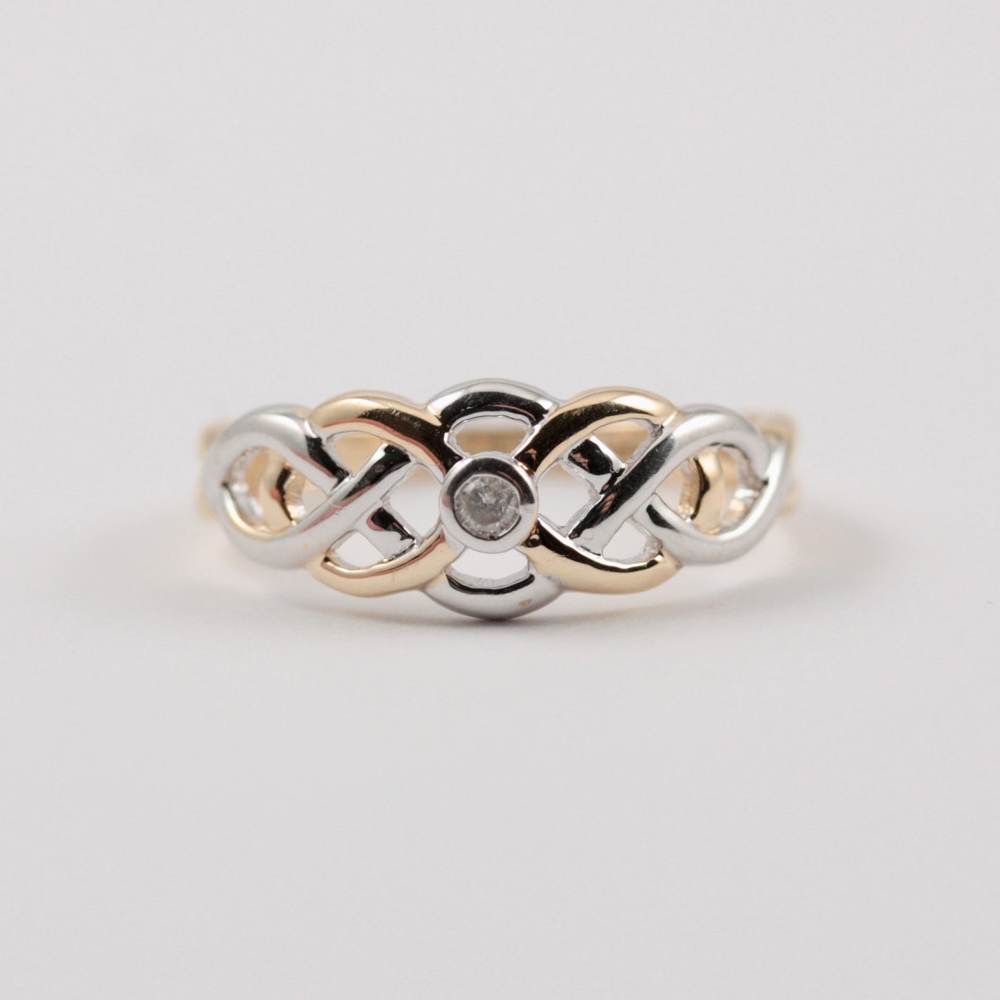 second hand diamond celtic ring