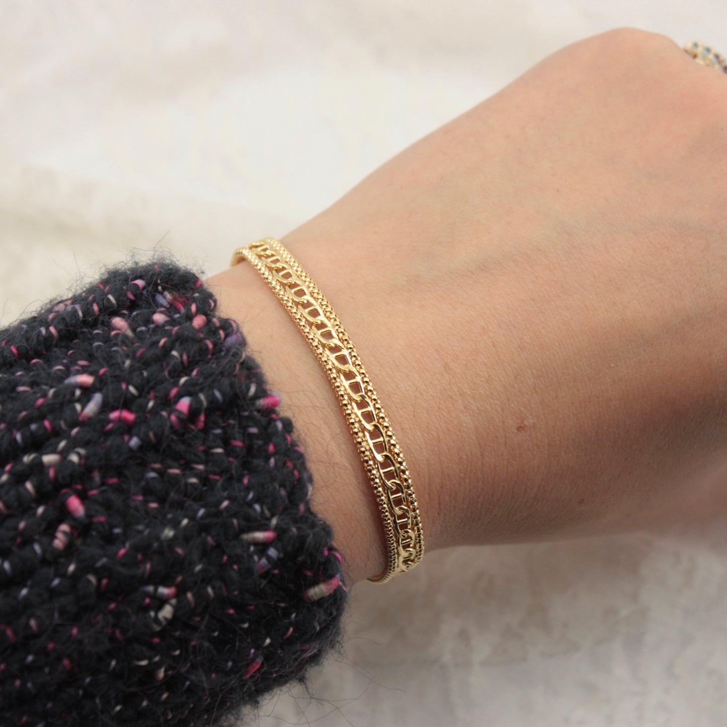 9ct gold chain bracelet