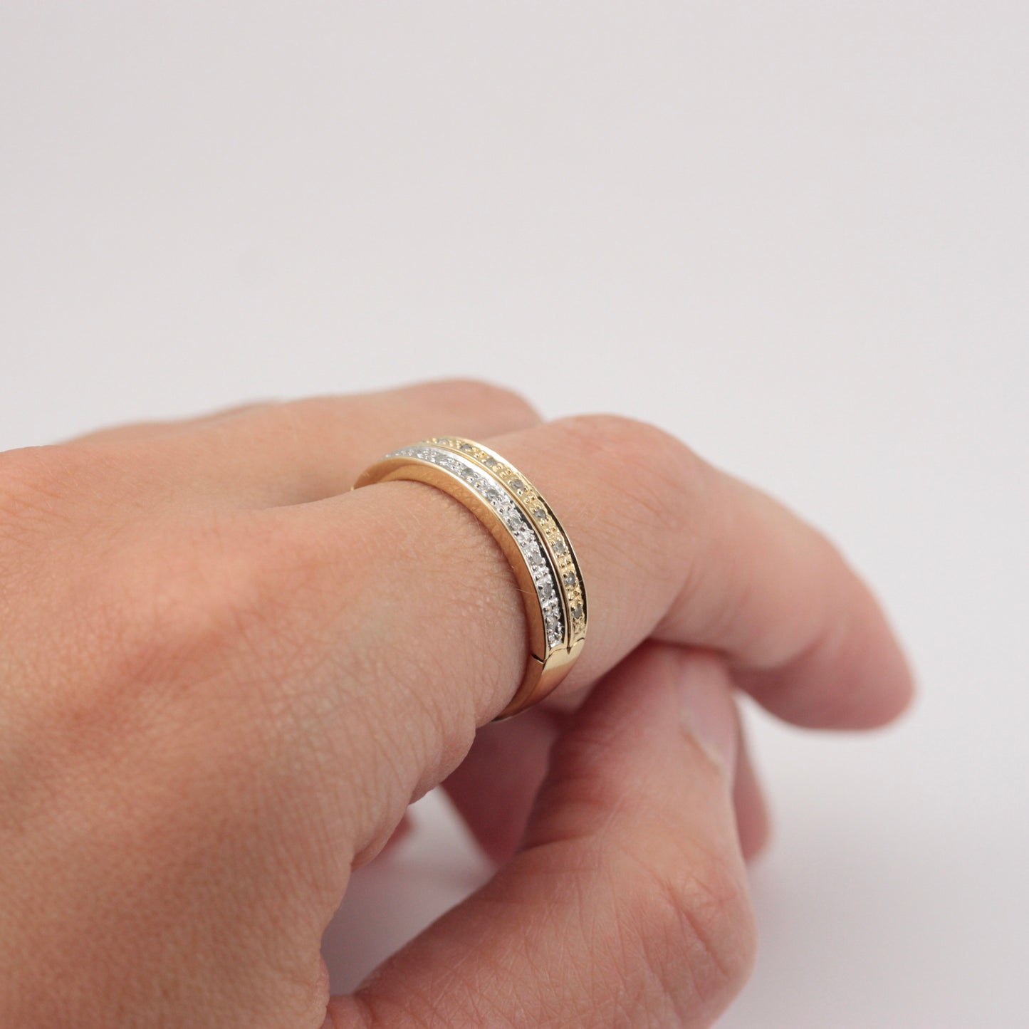 Pre-owned 9ct Gold Diamond Hidden Message Ring - 'Always'