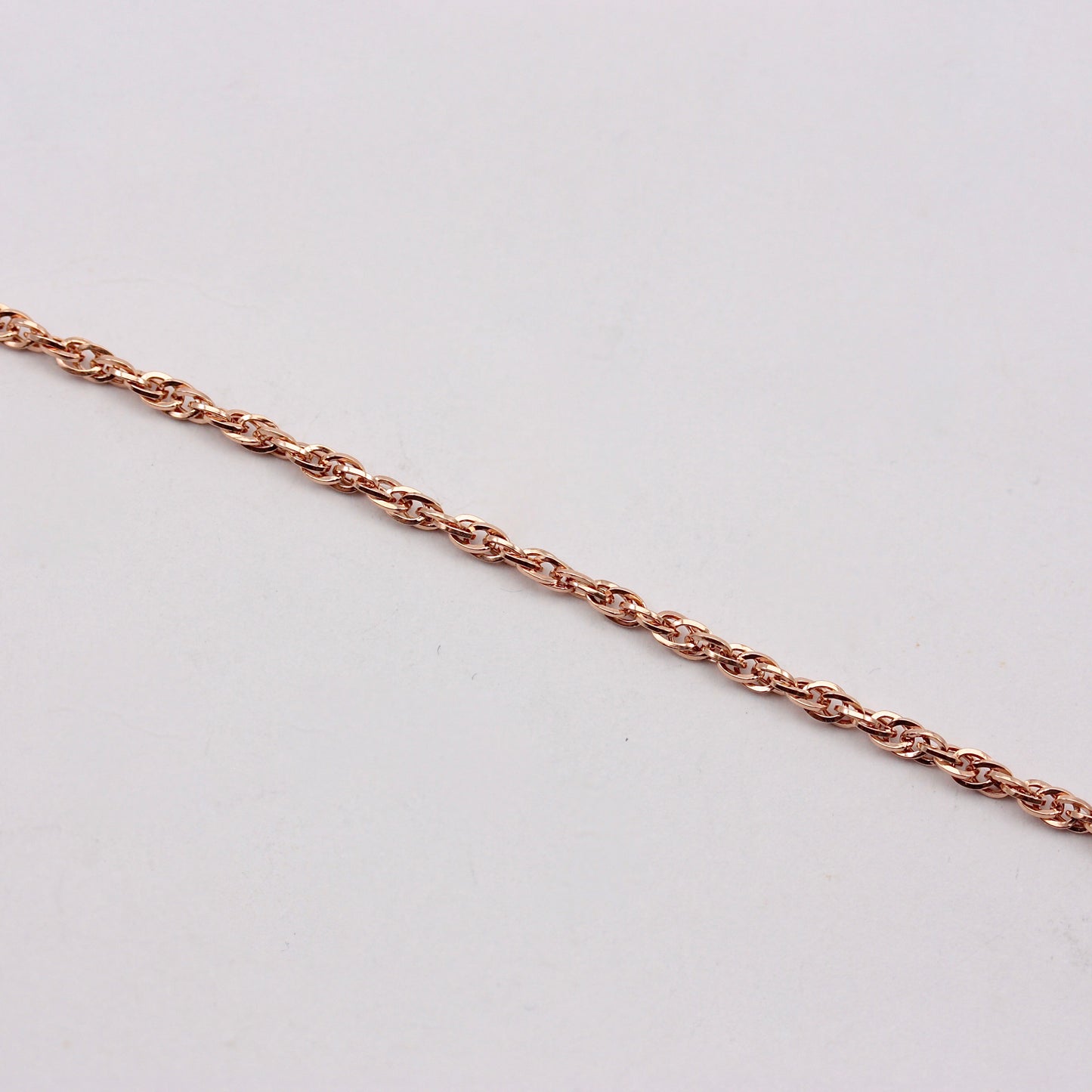 Pre-owned 9ct Rose Gold Prince of Wales Chain Bracelet, 7.5 inches