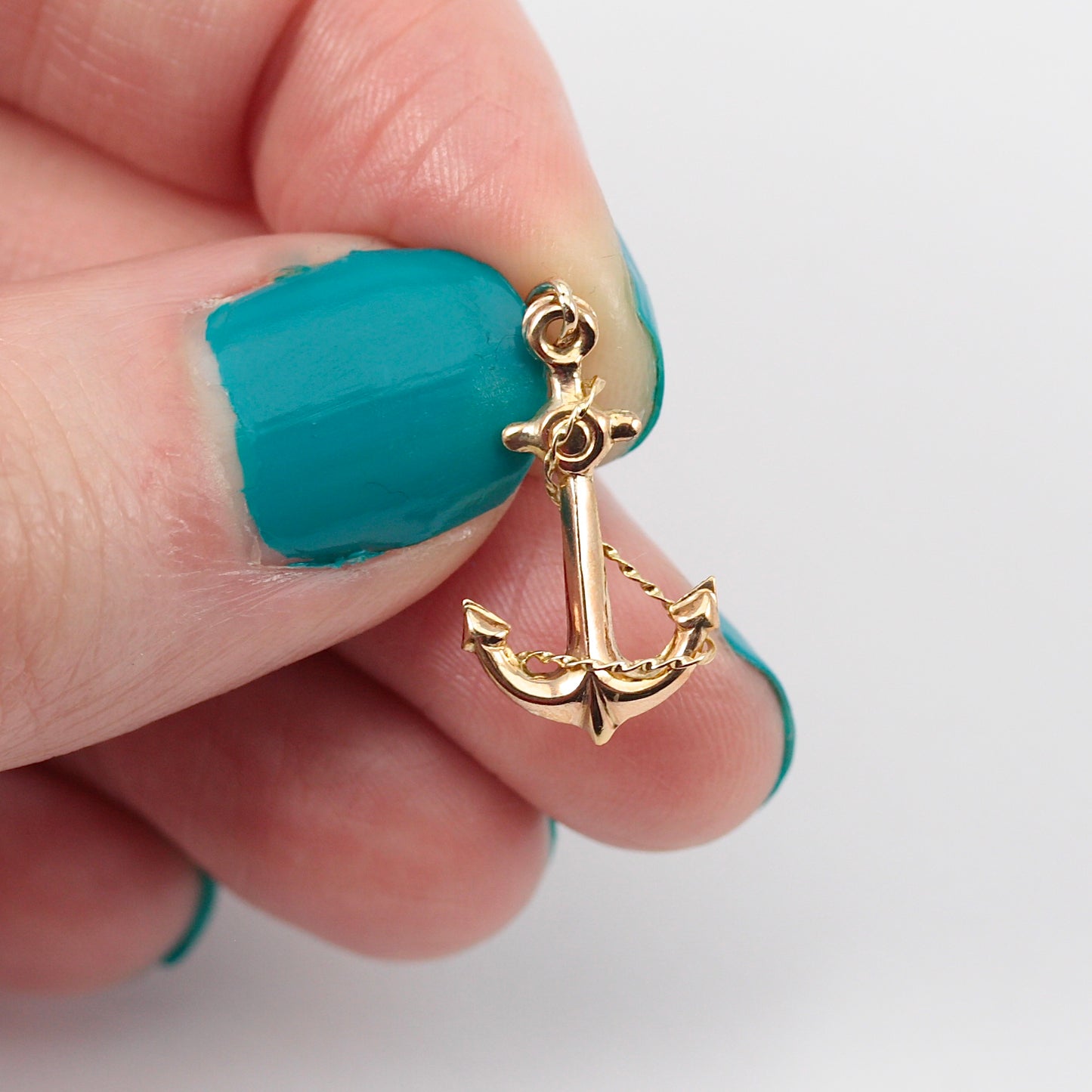 Vintage 9ct Gold Anchor Charm / Pendant