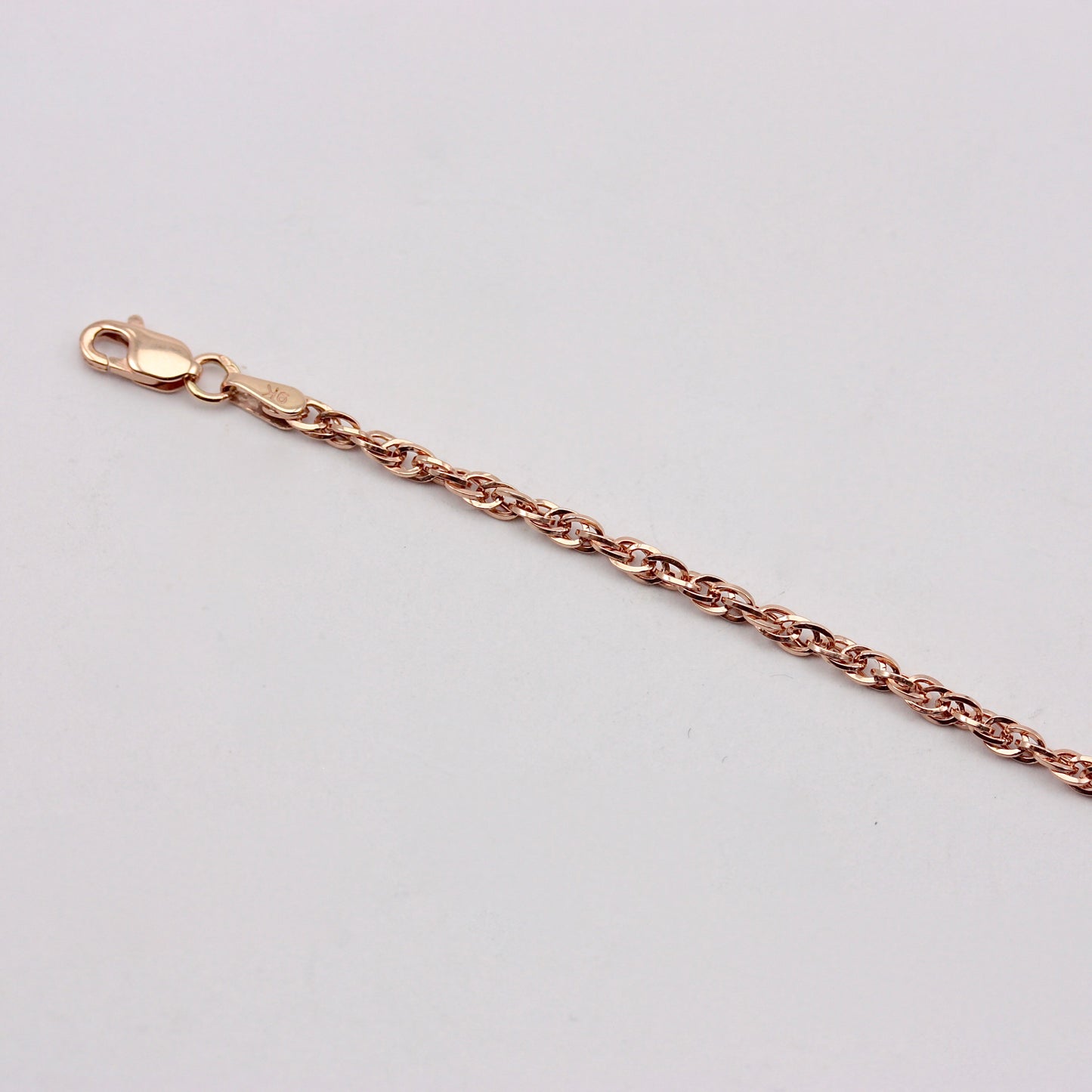 Pre-owned 9ct Rose Gold Prince of Wales Chain Bracelet, 7.5 inches