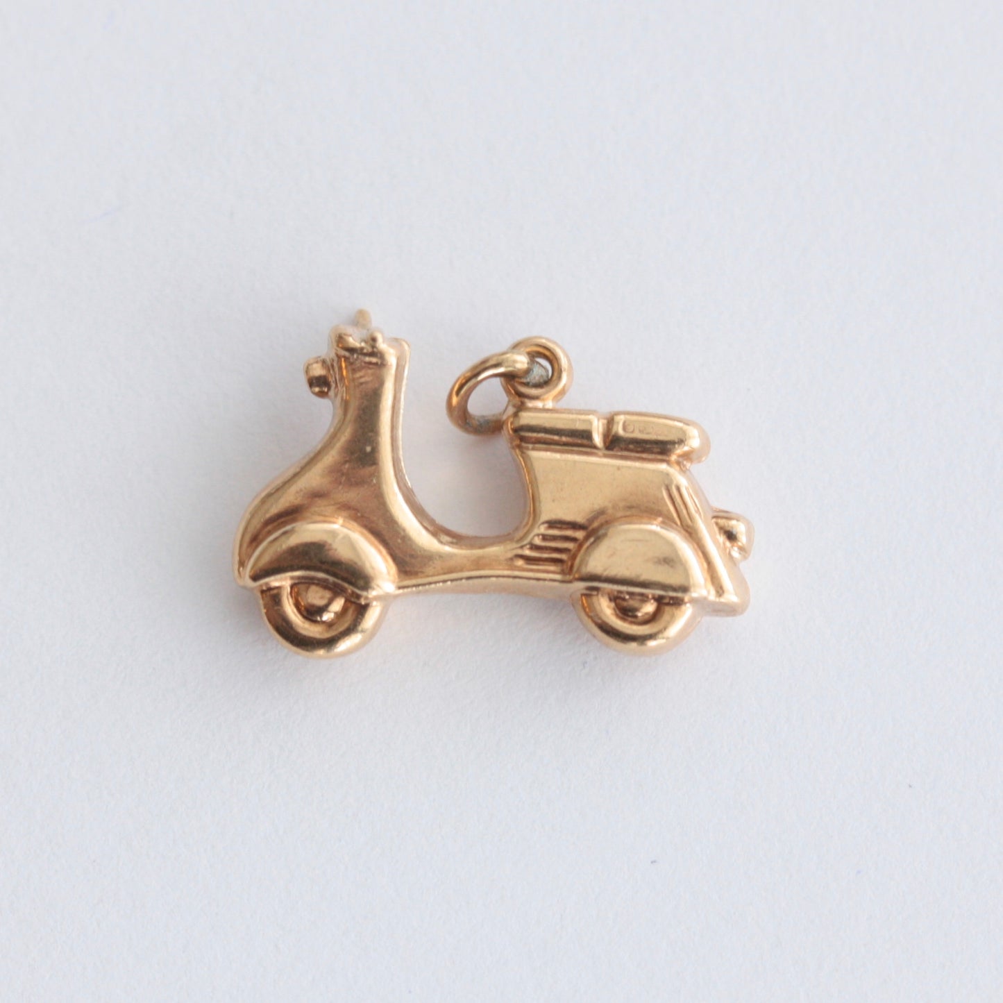 Vintage 9ct Gold Scooter Charm, 1959
