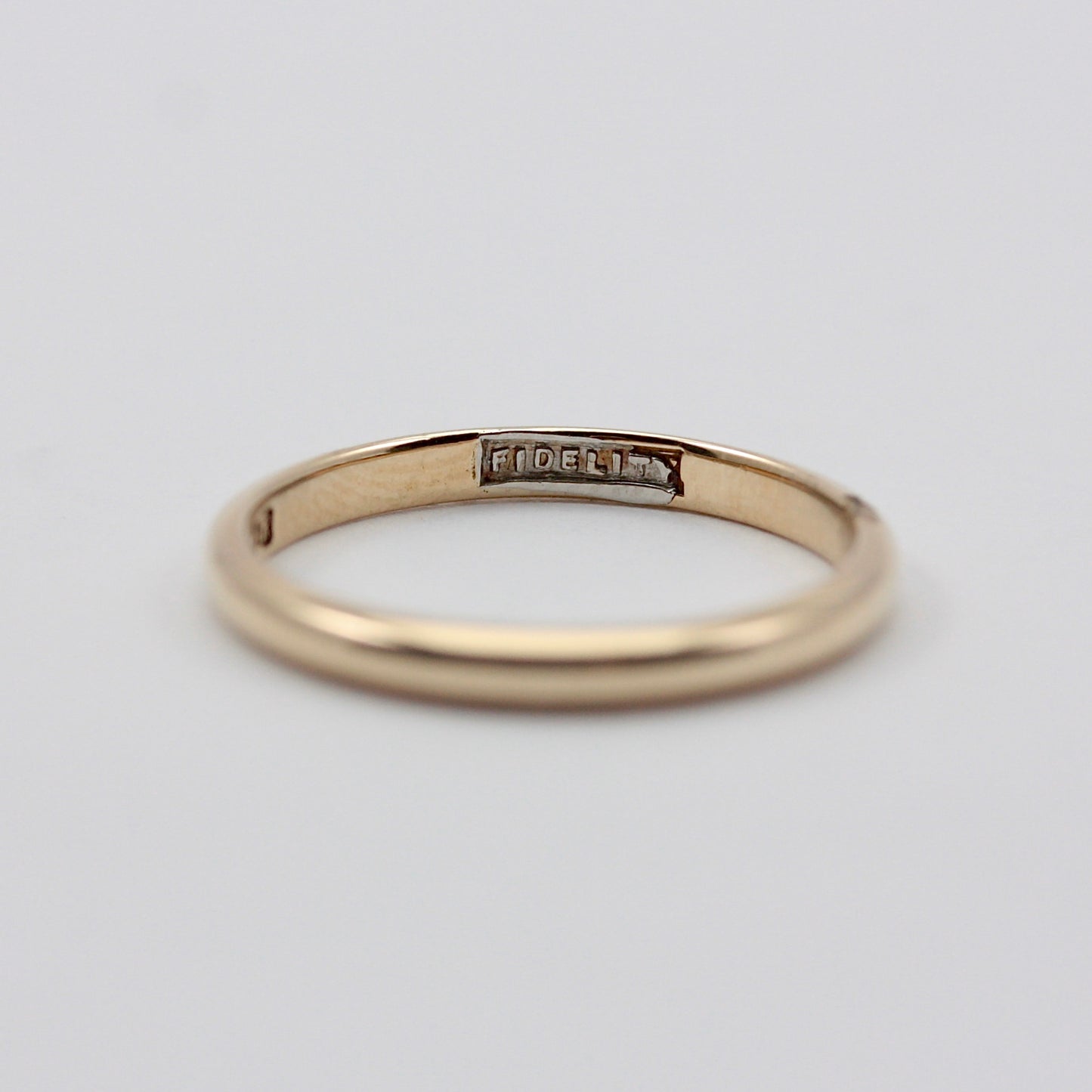 Vintage 9ct Gold 'FIDELITY' Wedding Band, 1941