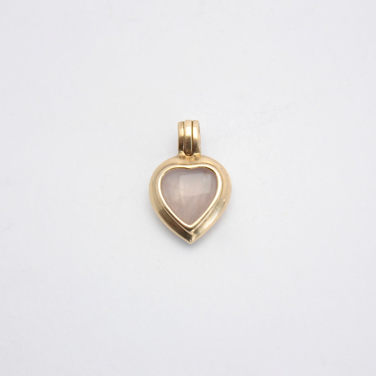 Pre-owned 9ct Gold Heart Pendant + 7 Interchangeable Gemstones