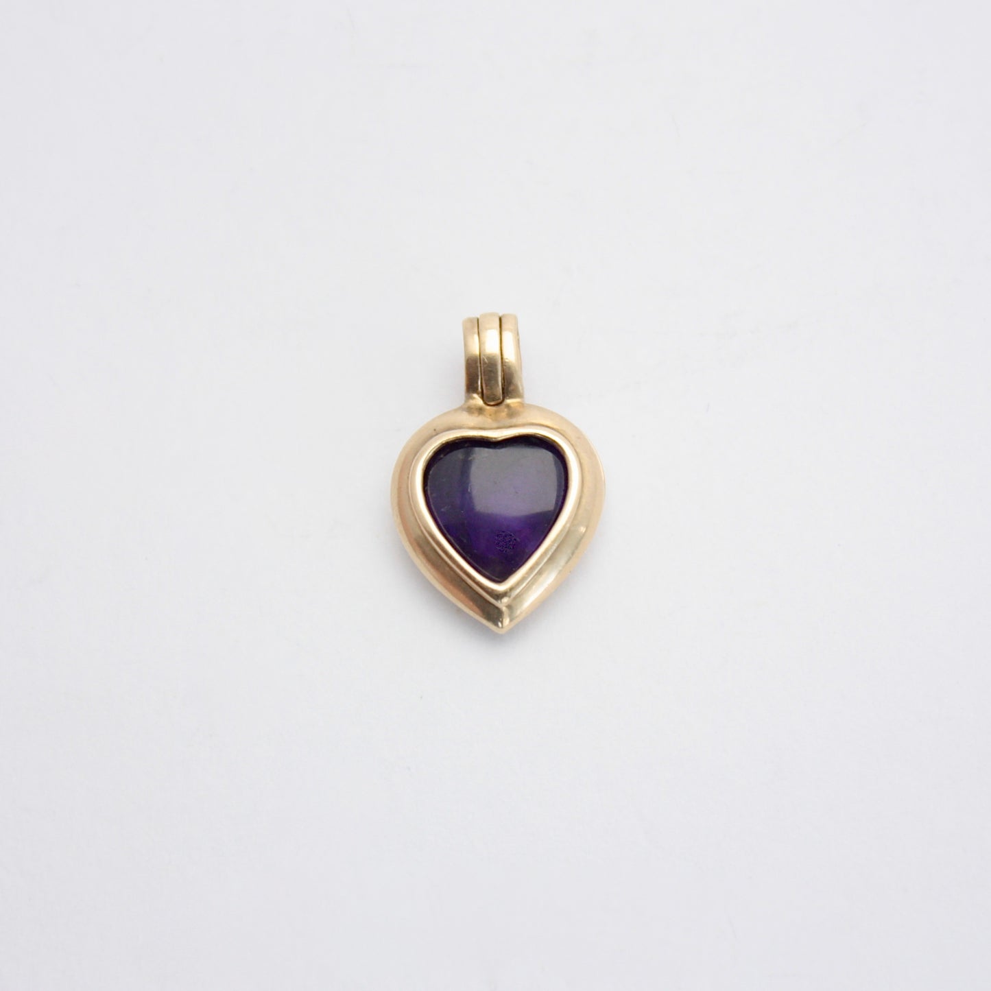 Pre-owned 9ct Gold Heart Pendant + 7 Interchangeable Gemstones