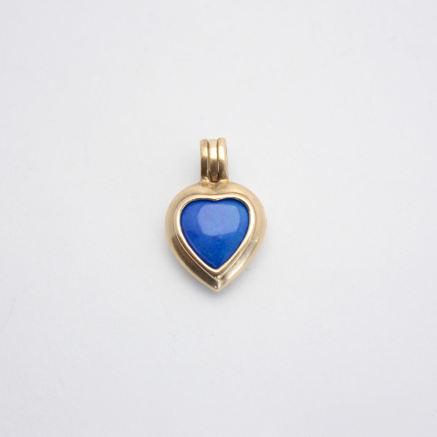 Pre-owned 9ct Gold Heart Pendant + 7 Interchangeable Gemstones