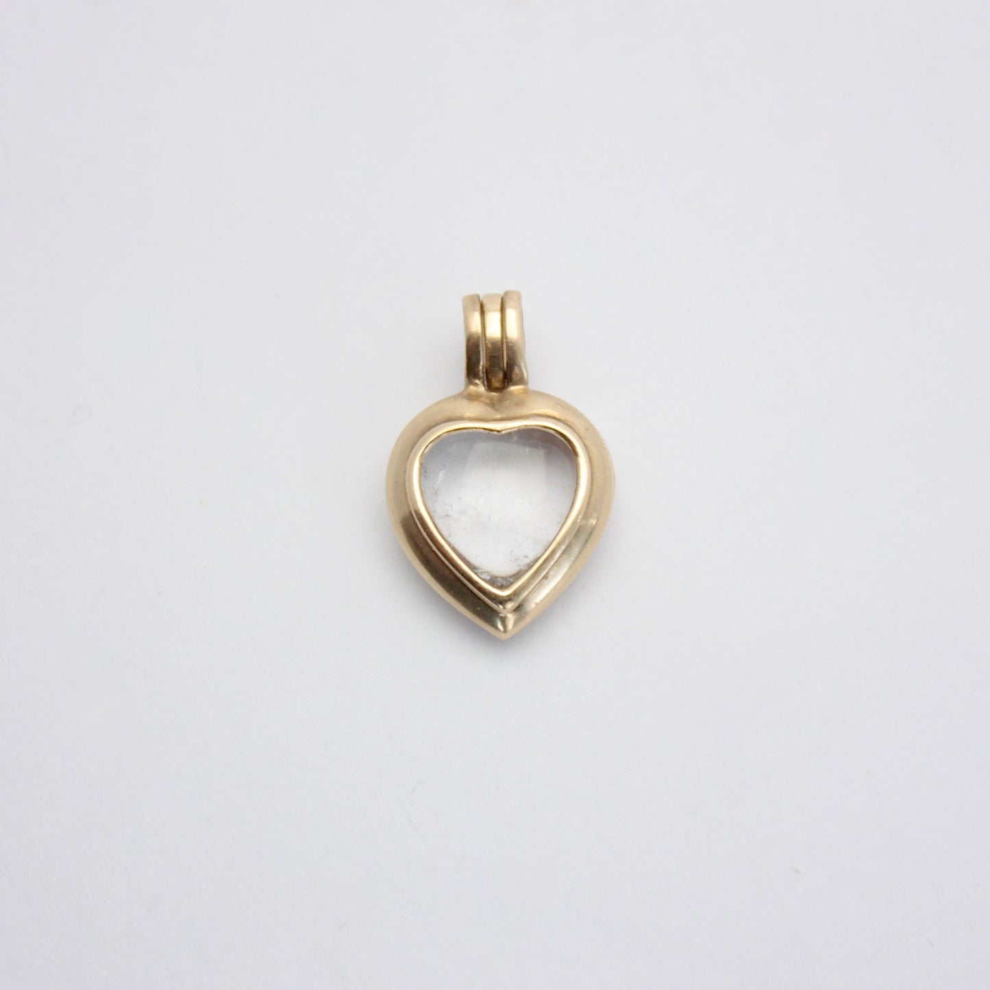 Pre-owned 9ct Gold Heart Pendant + 7 Interchangeable Gemstones
