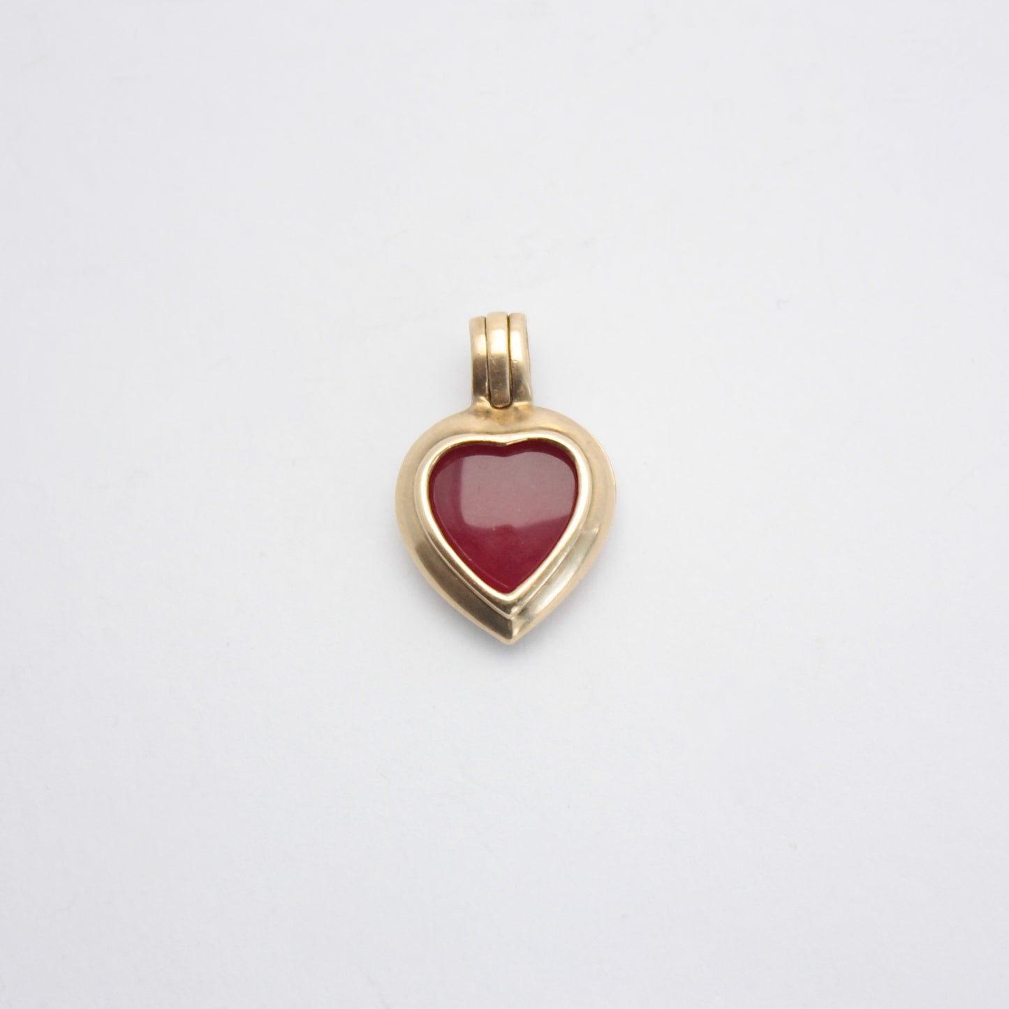 Pre-owned 9ct Gold Heart Pendant + 7 Interchangeable Gemstones