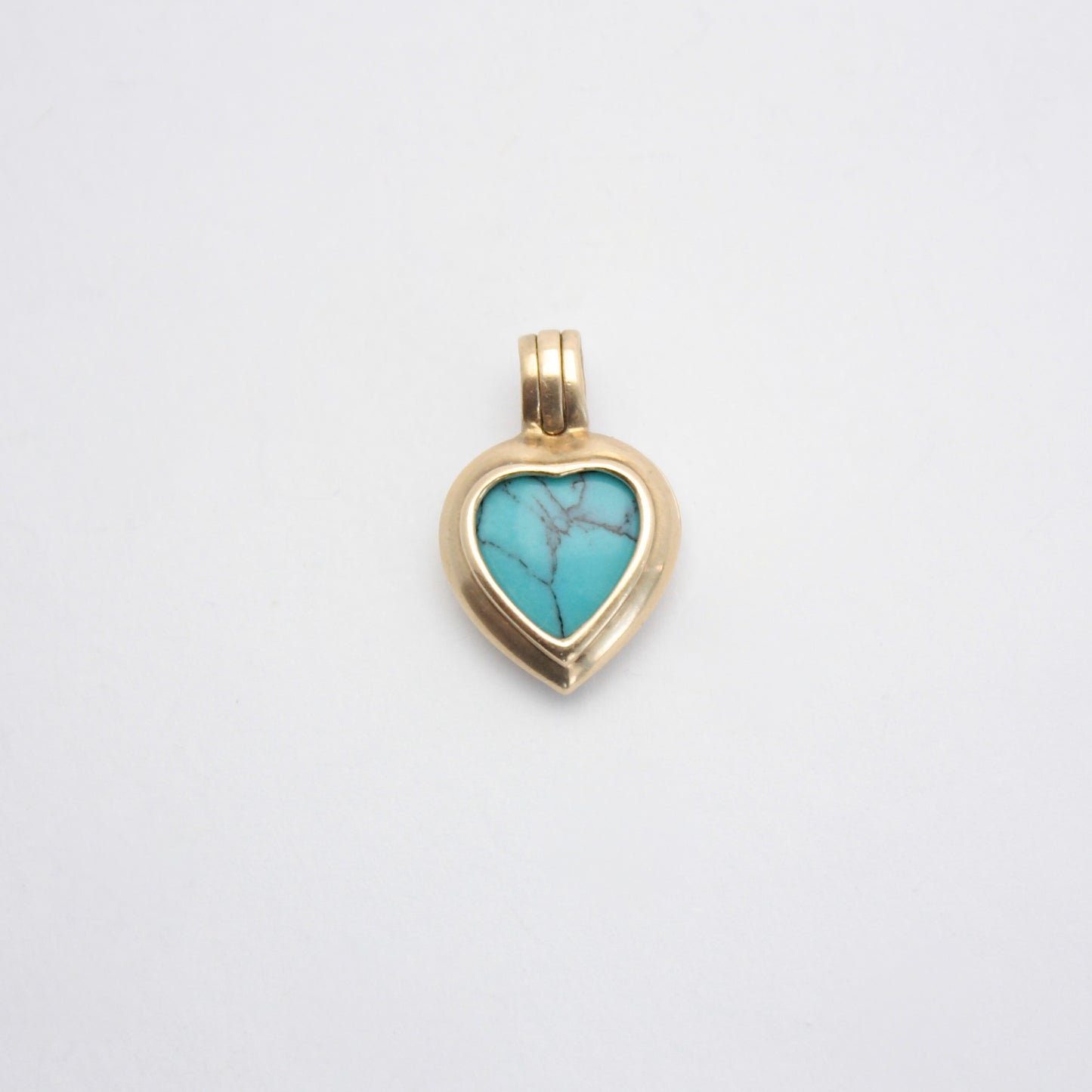 Pre-owned 9ct Gold Heart Pendant + 7 Interchangeable Gemstones