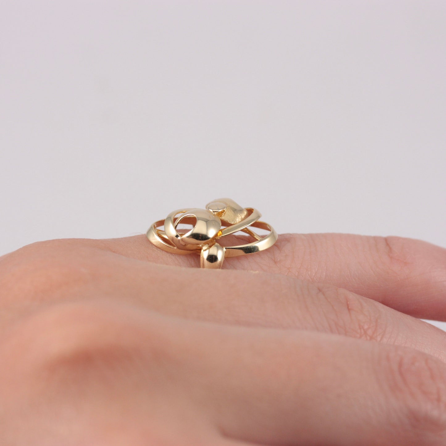 Pre-owned 9ct Gold Modernist Style Ring, 2005