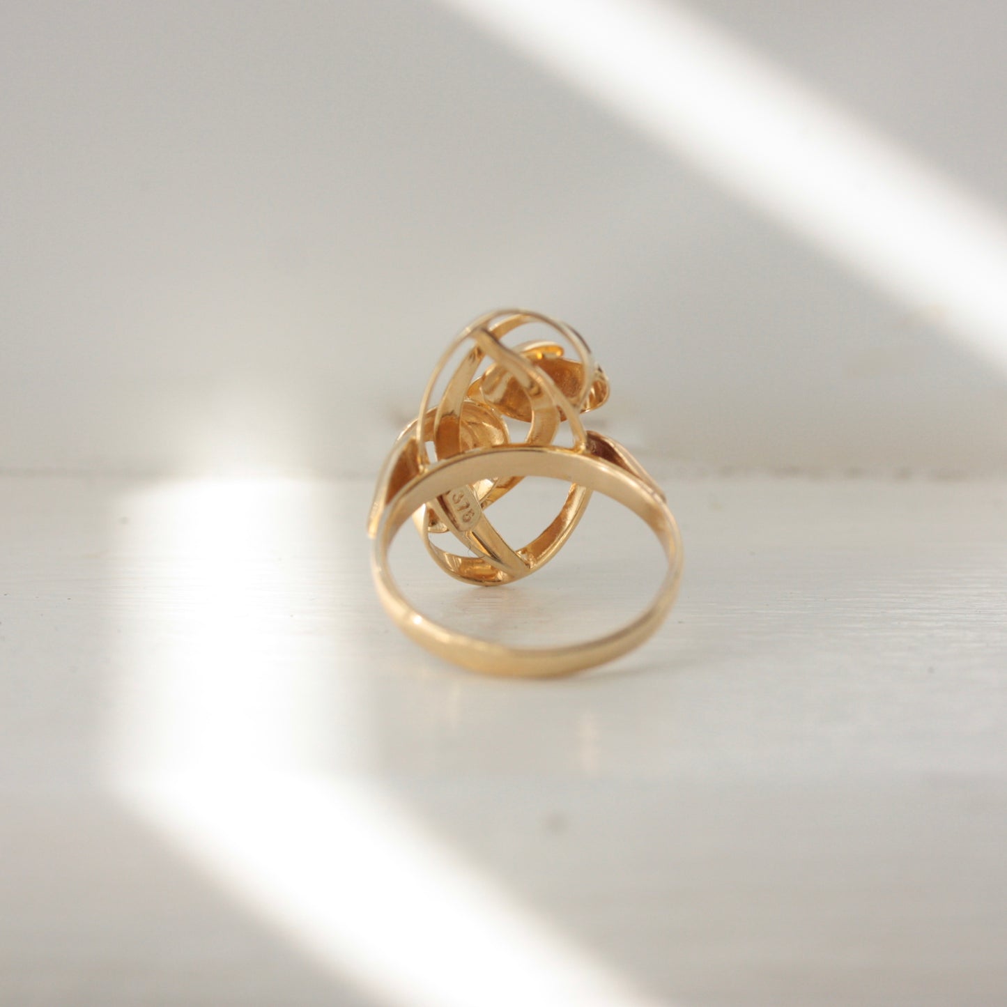 Pre-owned 9ct Gold Modernist Style Ring, 2005