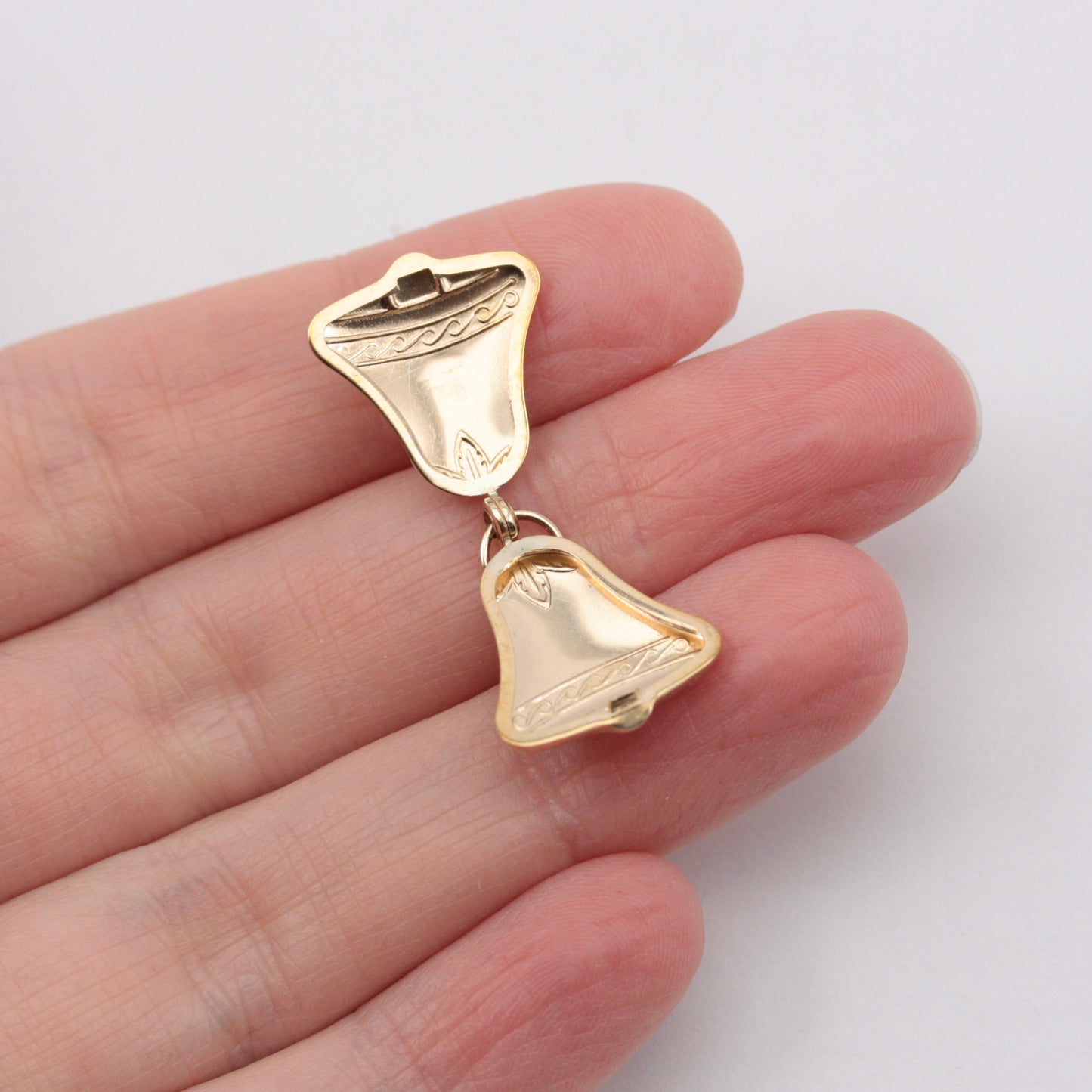 Vintage 9ct Gold Bell Shaped Locket, 1987