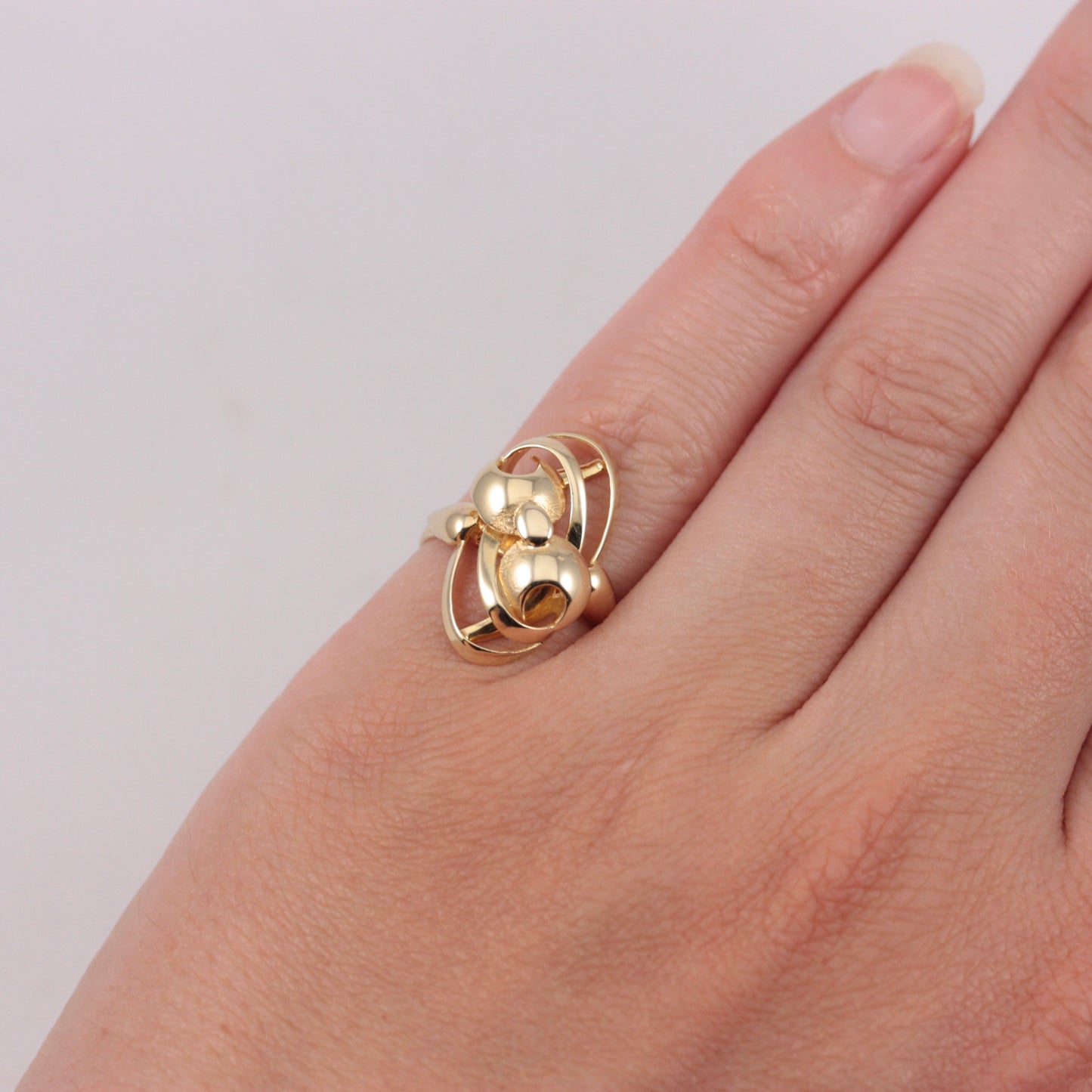 Pre-owned 9ct Gold Modernist Style Ring, 2005