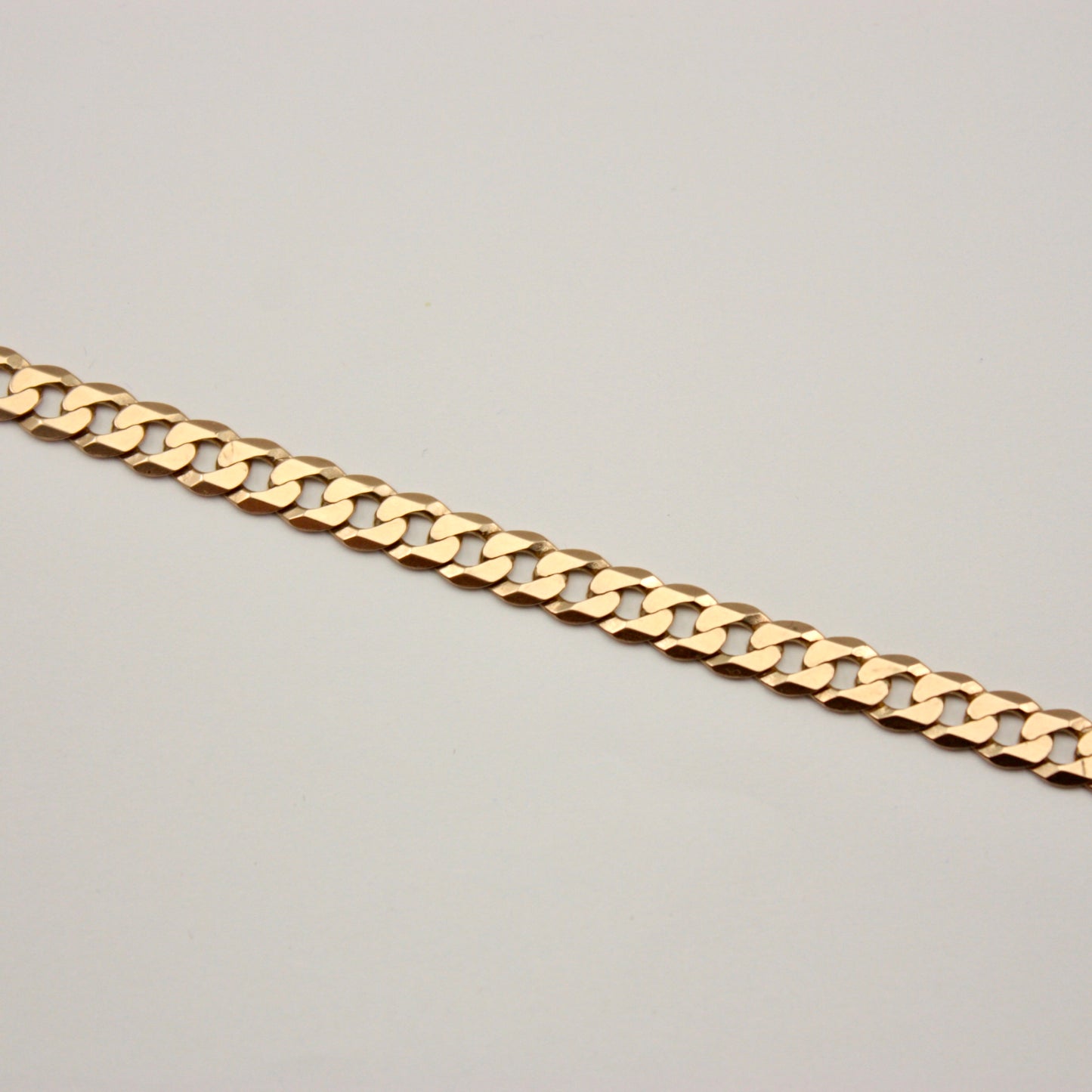 flat curb chain bracelet