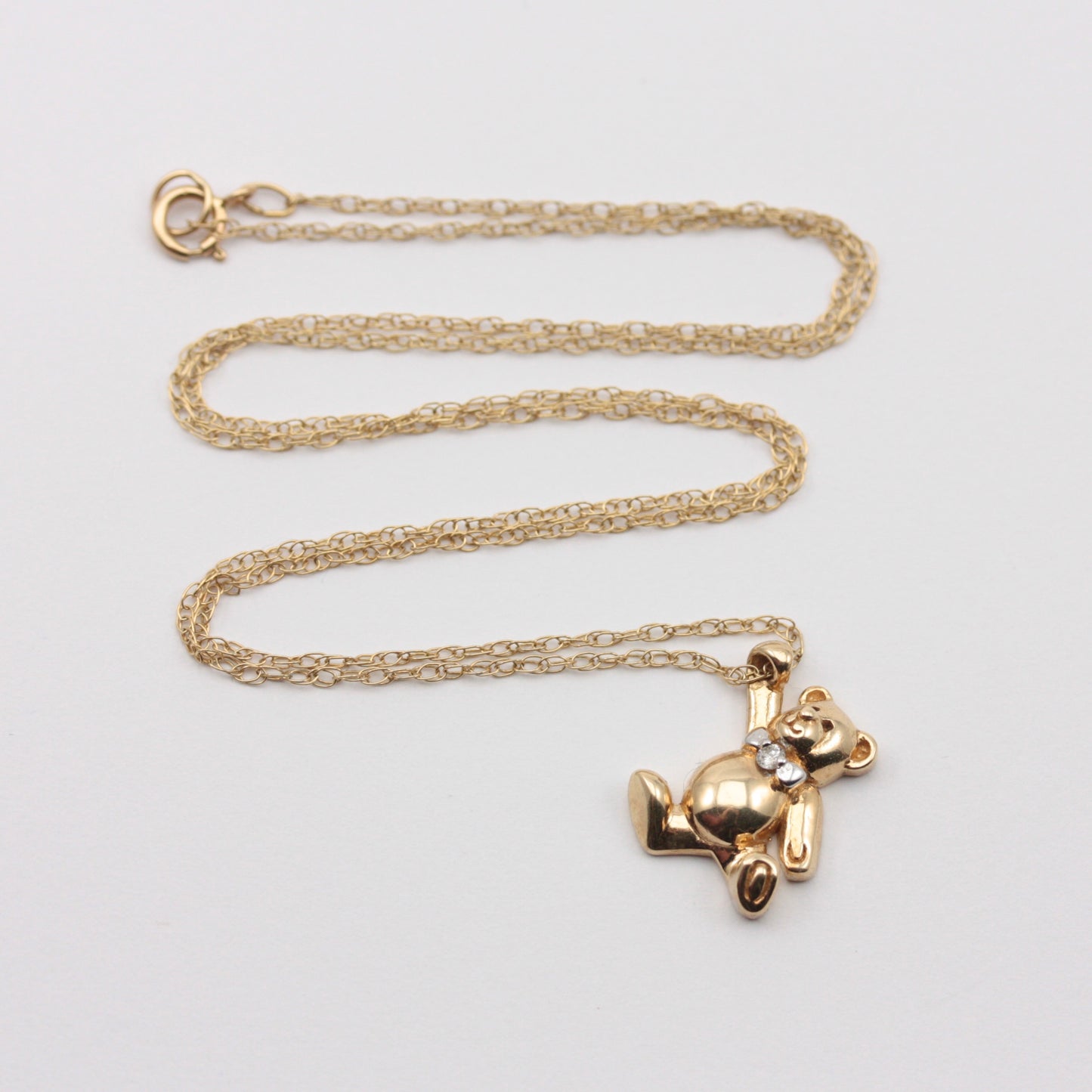 vintage hanging teddy bear pendant