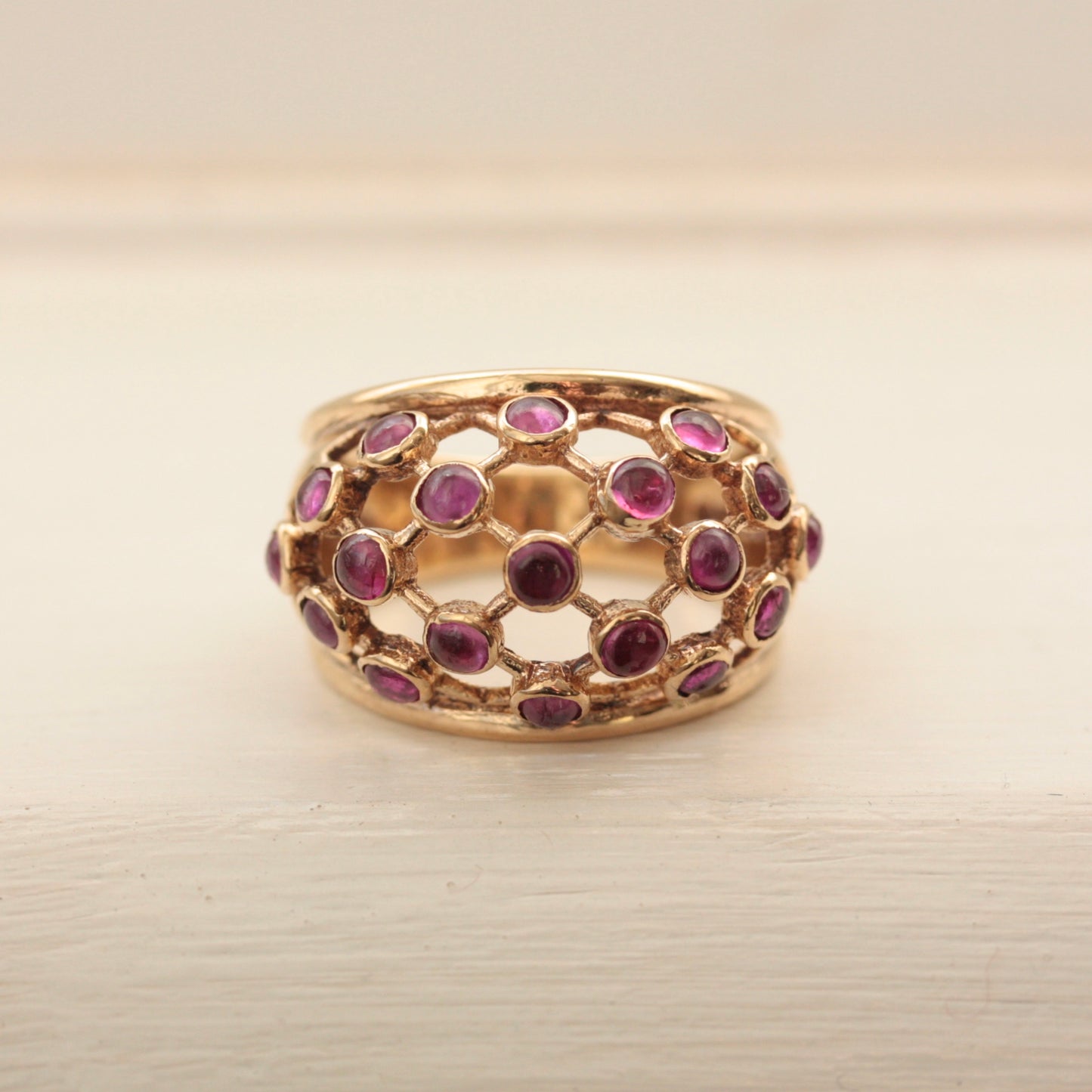 1960s gold bubble ring