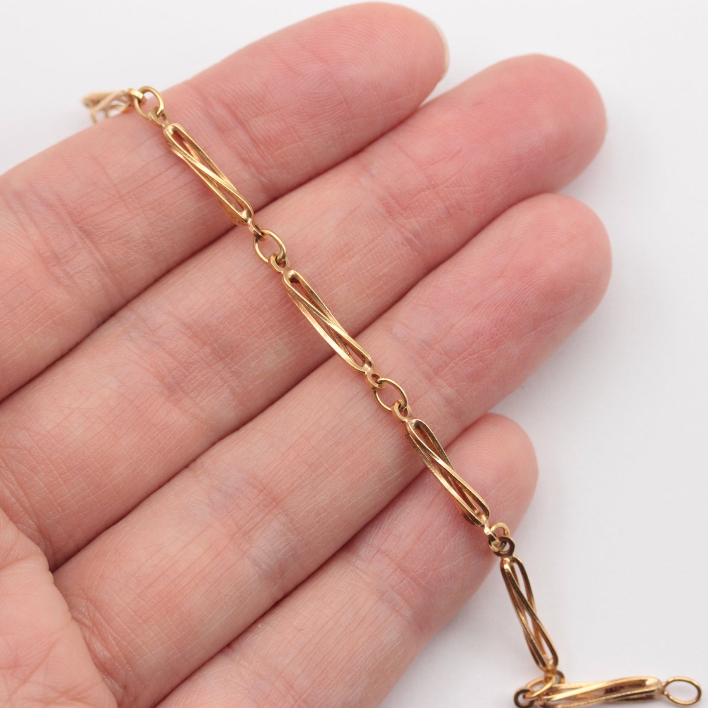 vintage 1980s twist link bracelet