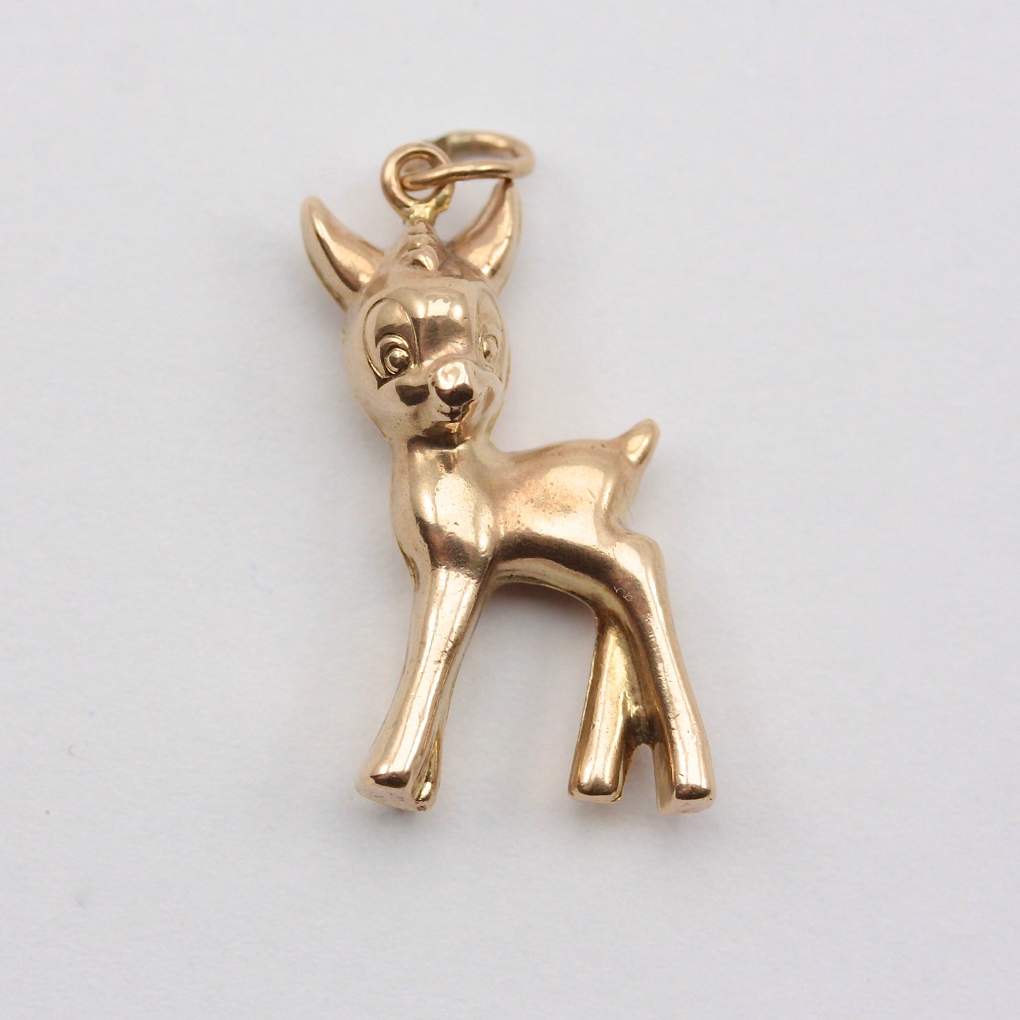 Vintage 9ct Gold Bambi Charm, 1973