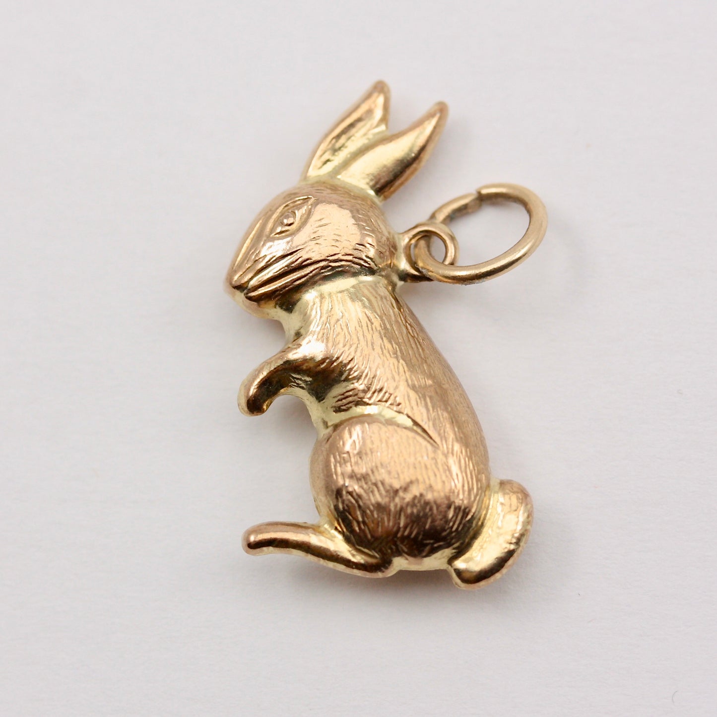 Vintage 9ct Gold Rabbit Charm, 1975