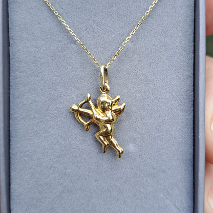 9ct Gold Cupid Charm / Pendant