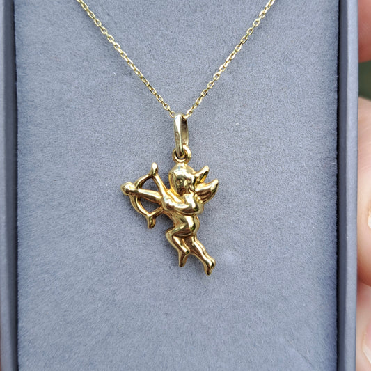 9ct Gold Cupid Charm / Pendant