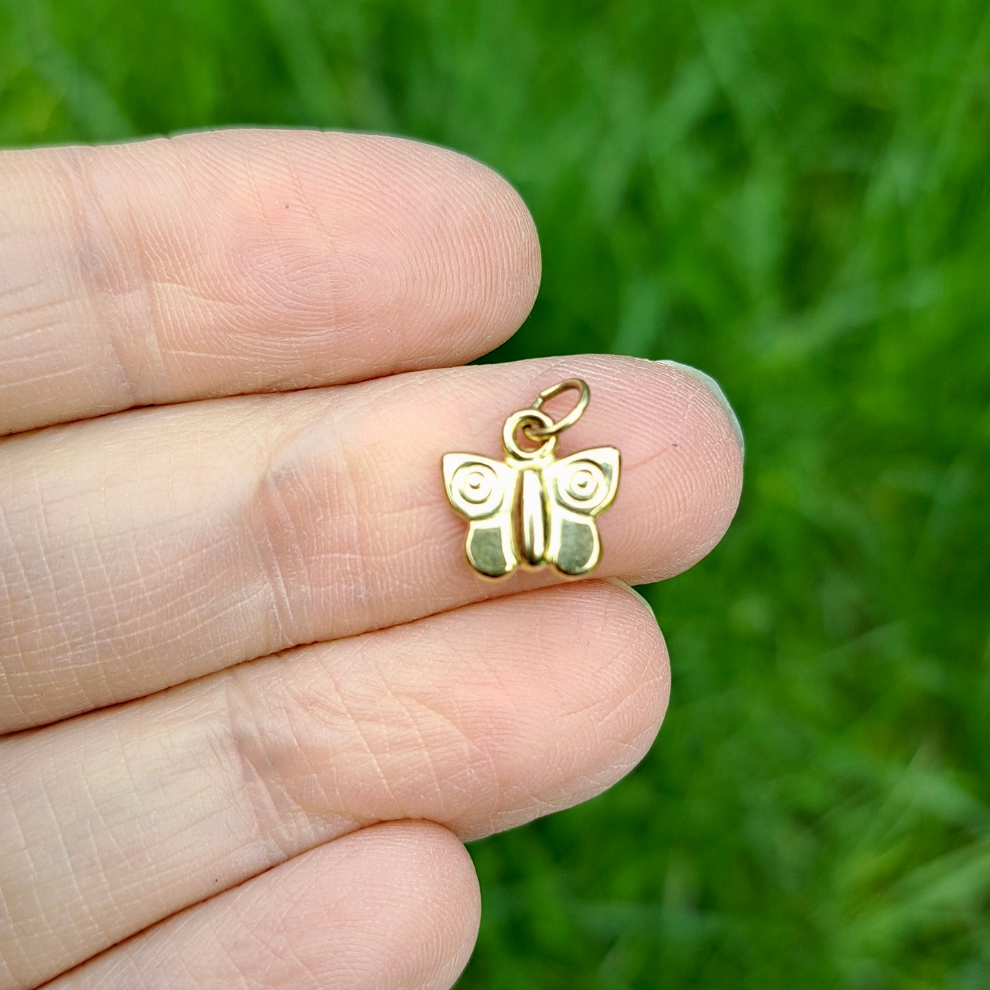 Vintage 9ct Gold Mini Butterfly Charm