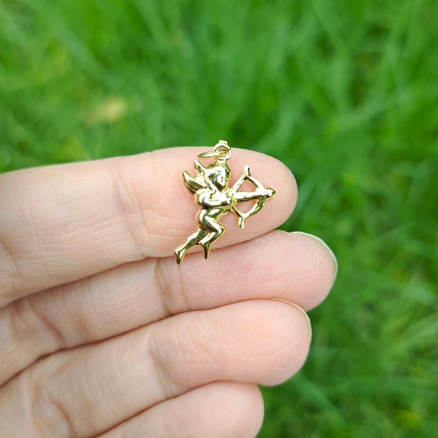 Vintage 9ct Gold Cupid Charm