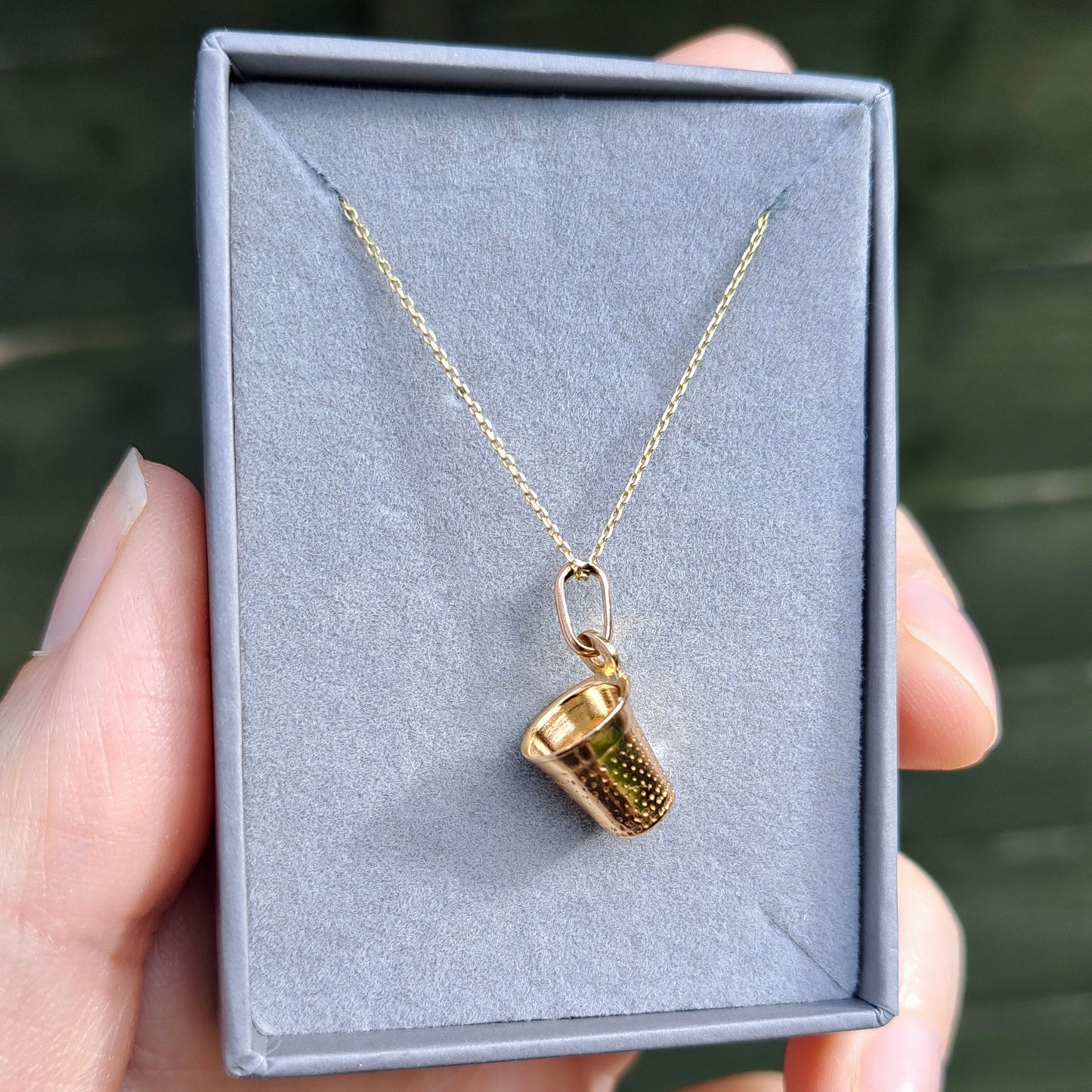 9ct Gold Thimble Charm, by Unoaerre