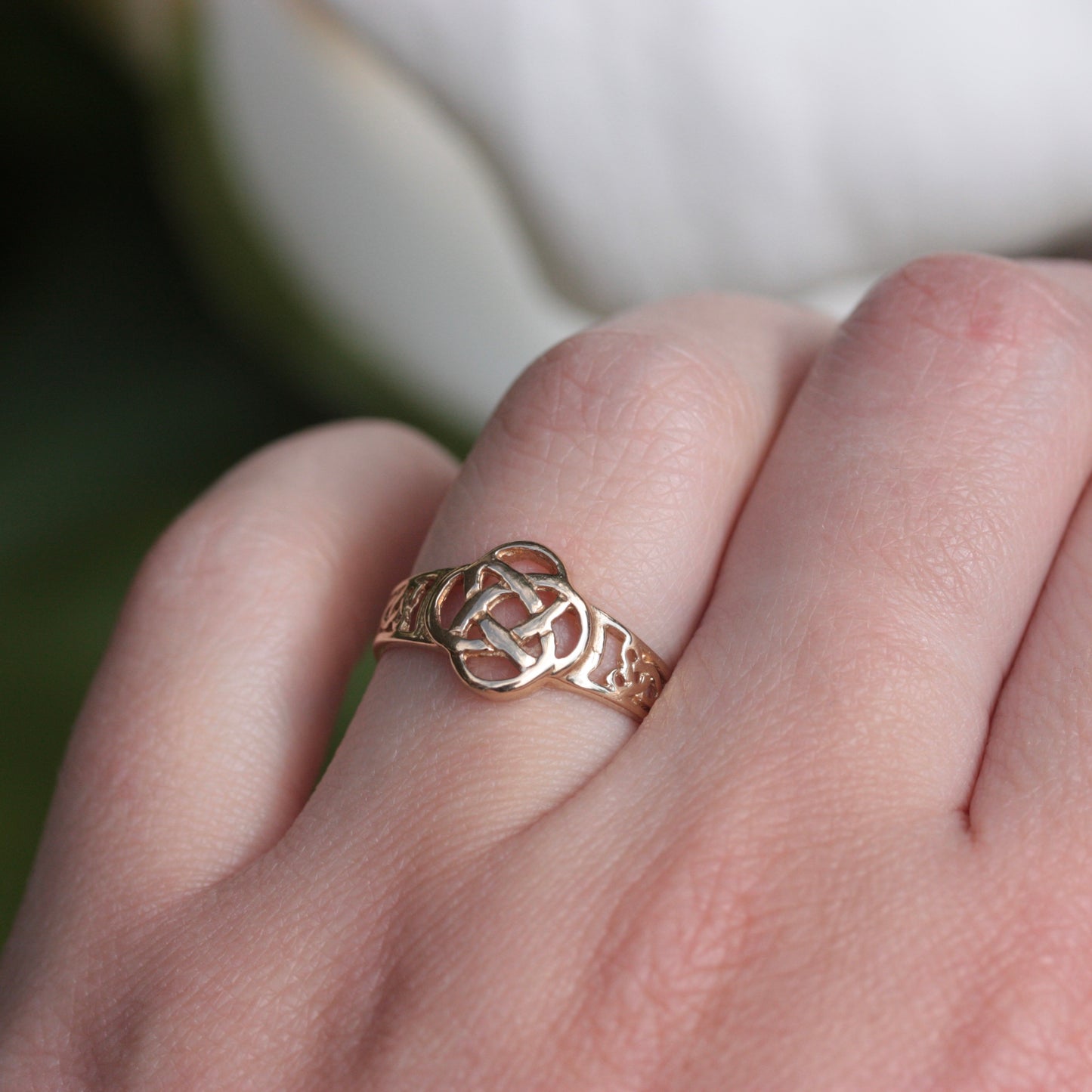 Vintage 9ct Gold Celtic Knot Ring, 2000