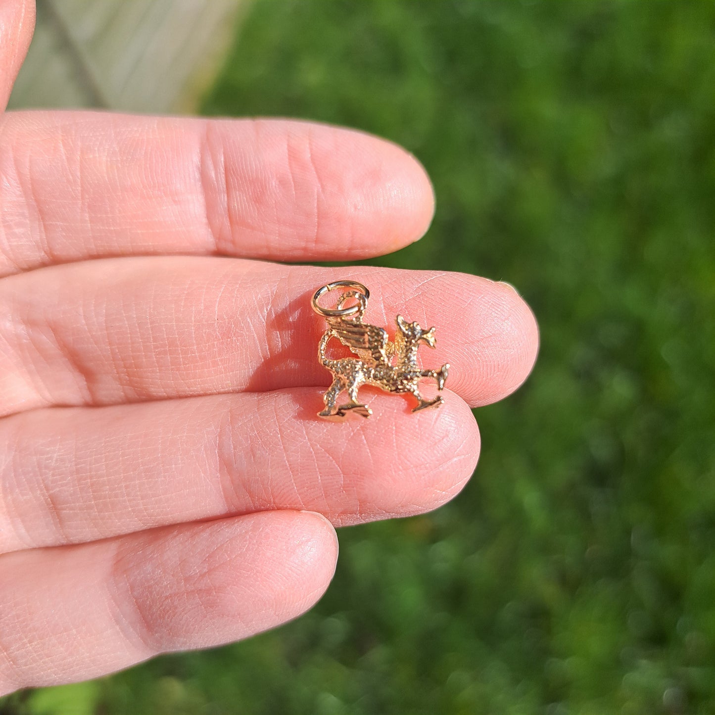 Vintage 9ct Gold Dragon Charm