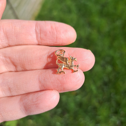Vintage 9ct Gold Dragon Charm