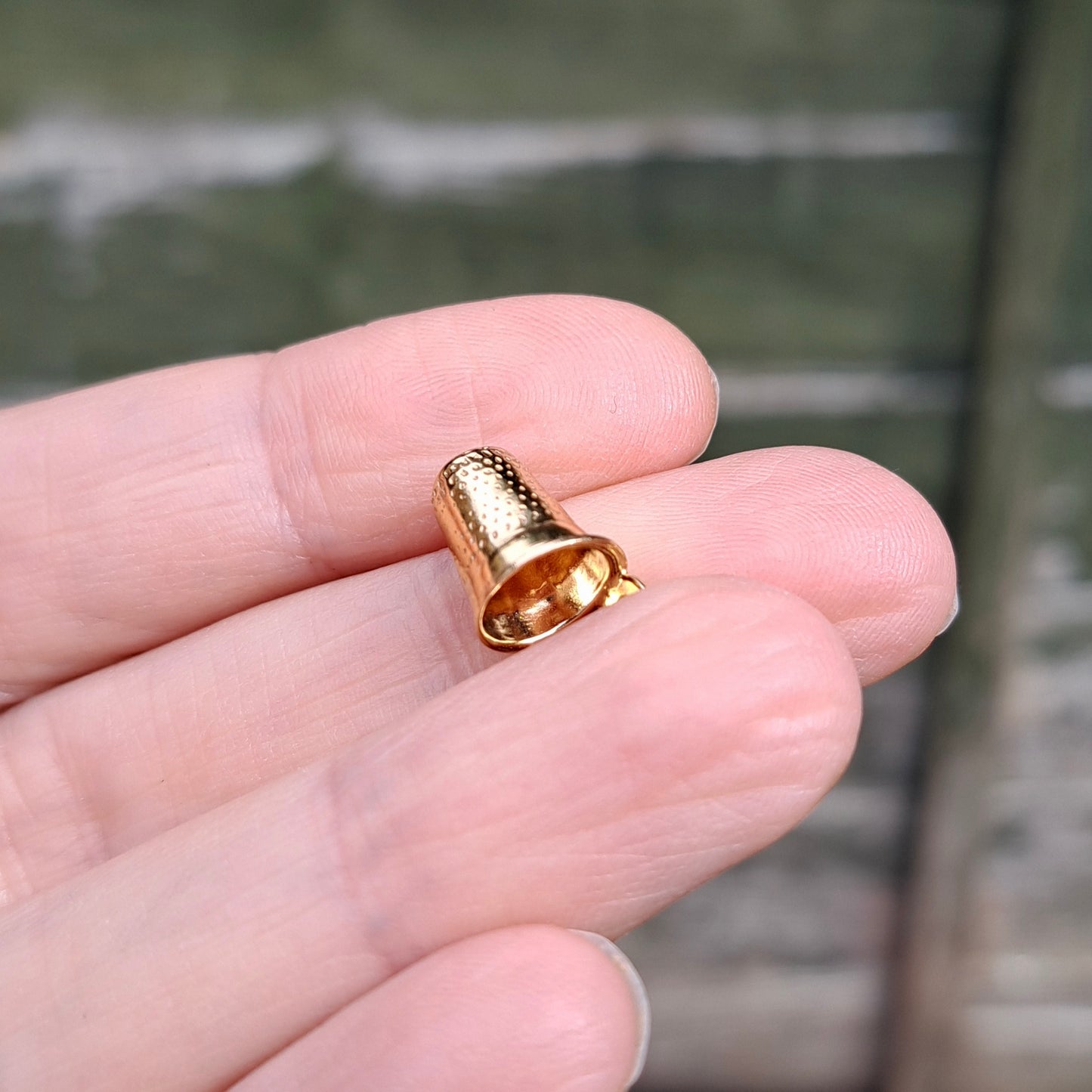 9ct Gold Thimble Charm, by Unoaerre