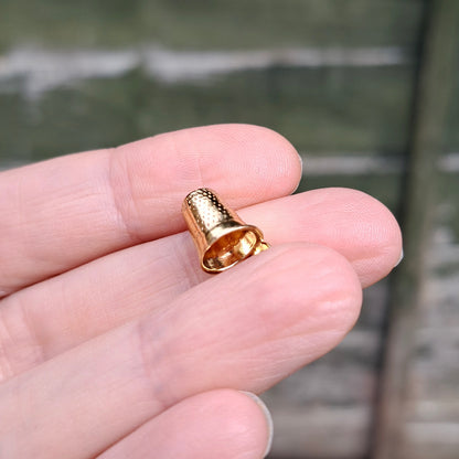 9ct Gold Thimble Charm, by Unoaerre