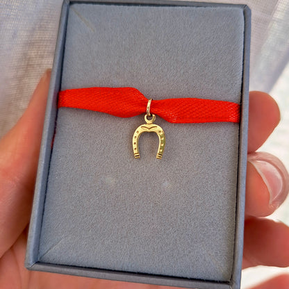 Pre-owned 9ct Tiny Horseshoe Charm