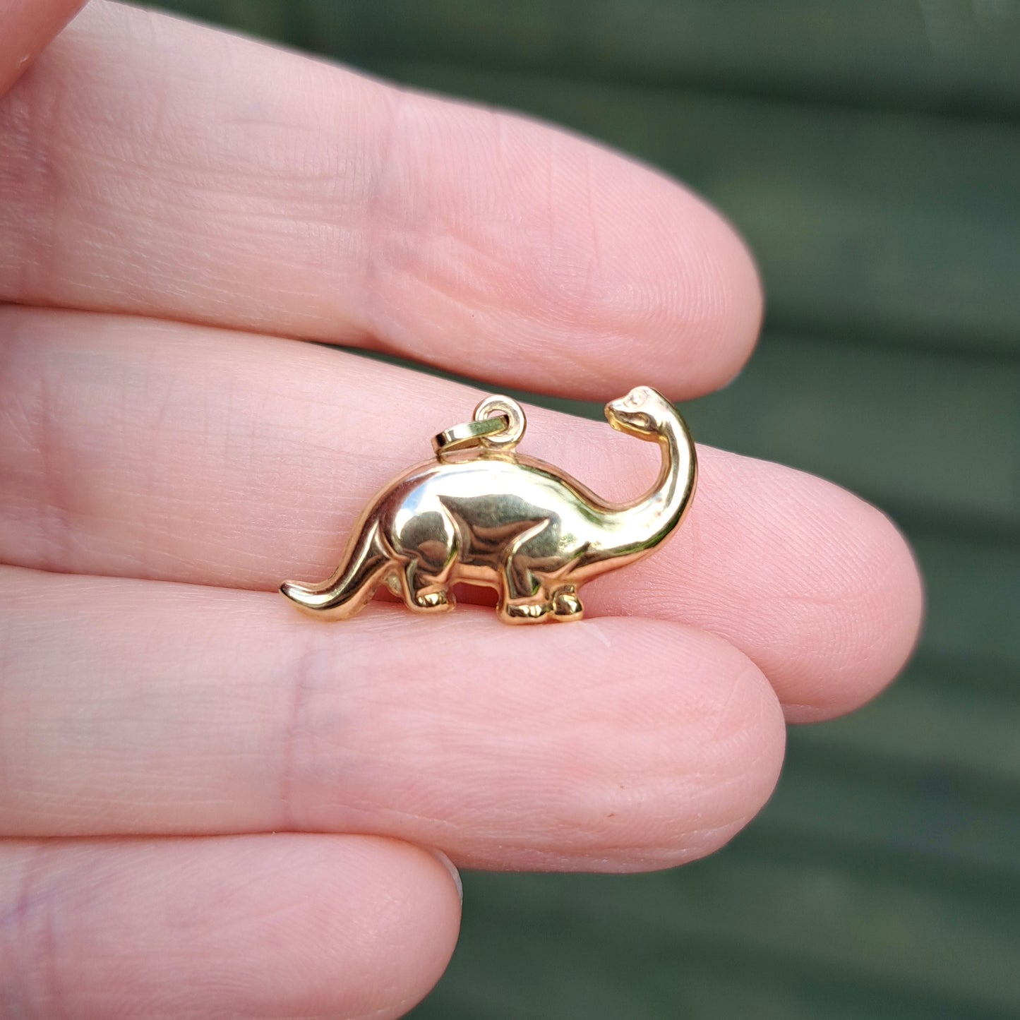 9ct Gold Diplodocus Charm / Pendant